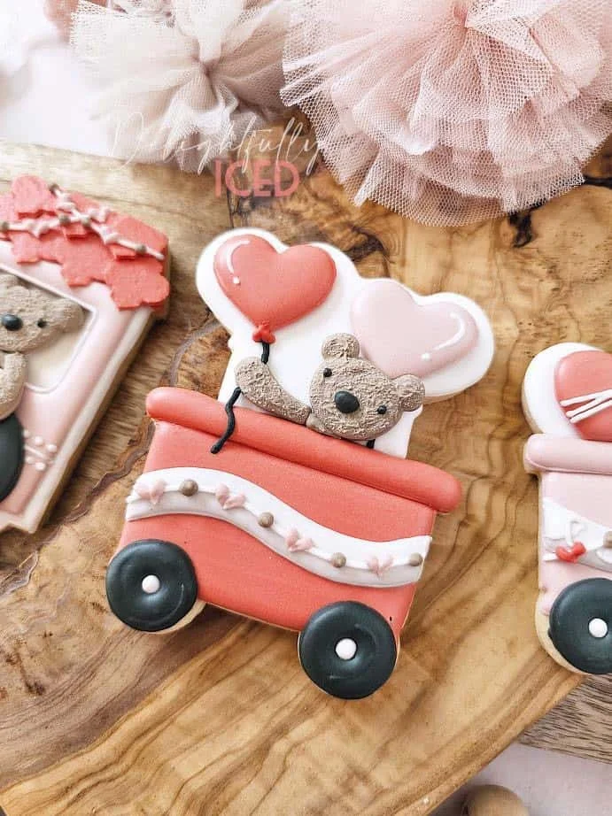 Valentine's Day Cookies Toowoomba Royal Icing — Cas' Cakery