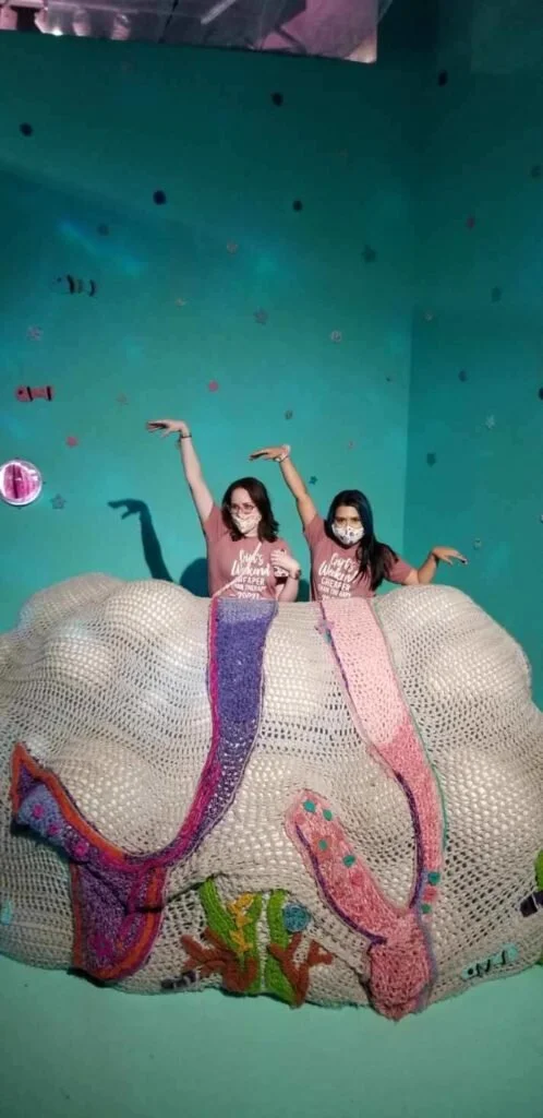Have an underwater mermaid experience in the room made by London Kaye. (Photo by Crystal Correa)