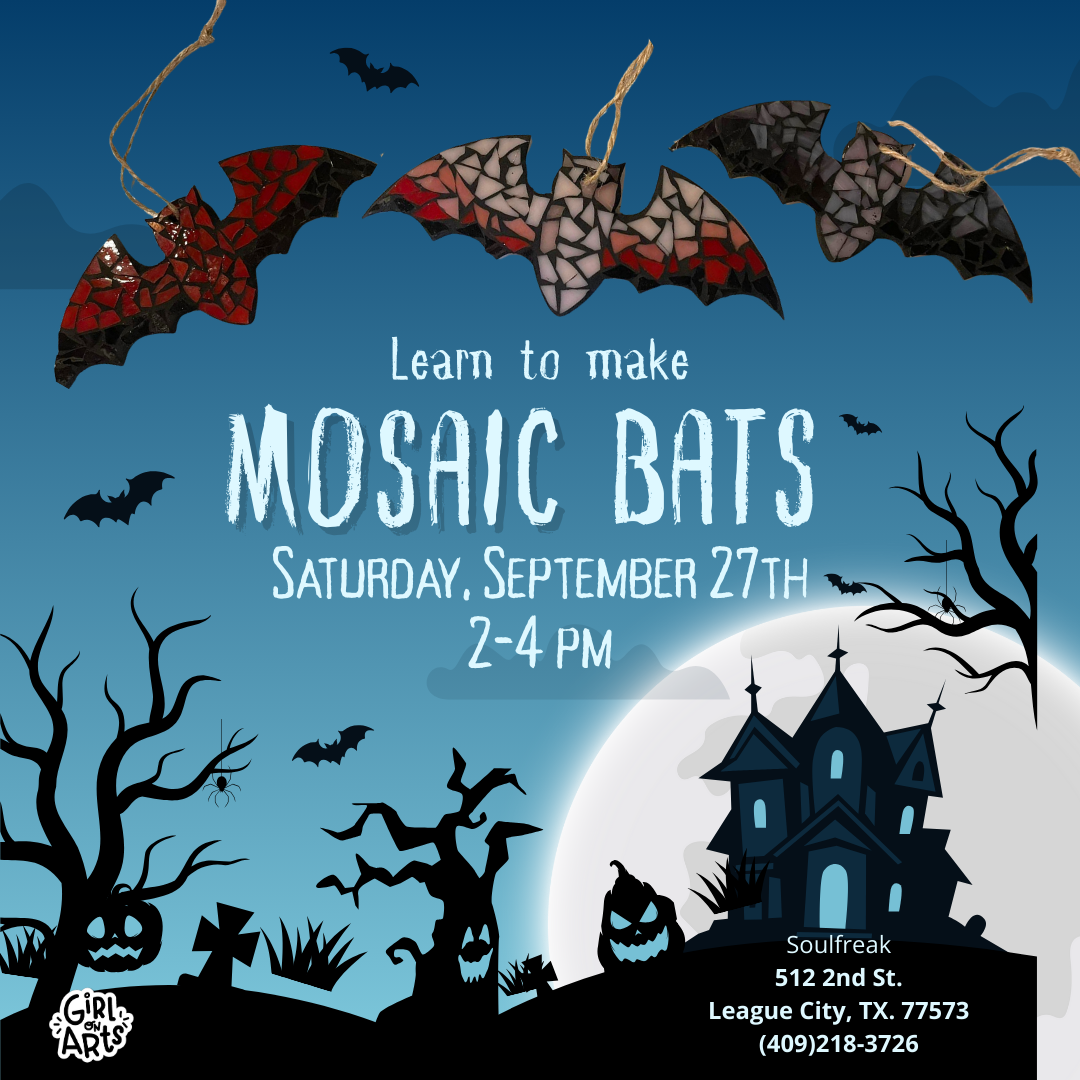 Learn to Make Mosaic Bats at Soulfreak coming soon…