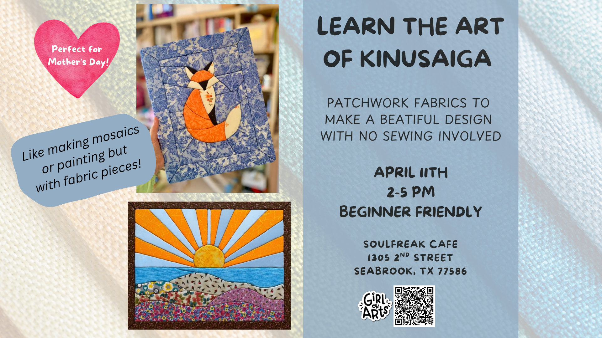 Learn the Art of Kinusaiga at Soulfreak (Seabrook)