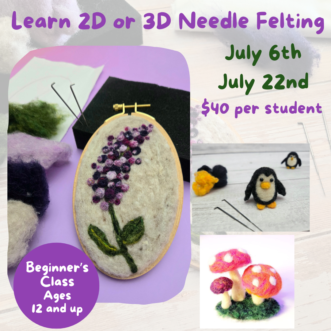 Needle Felting Summer Day Workshop at Soulfreak (League City)