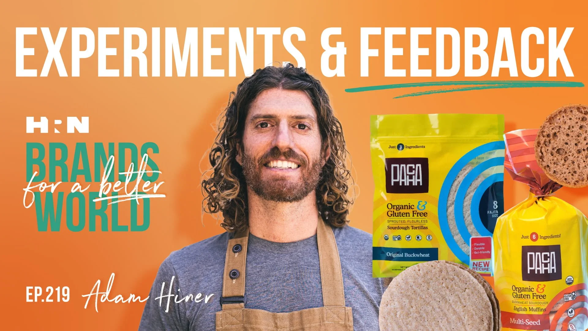Brands for a Better World Podcast Promo Graphic with a headshot of Adam Hiner of Pacha