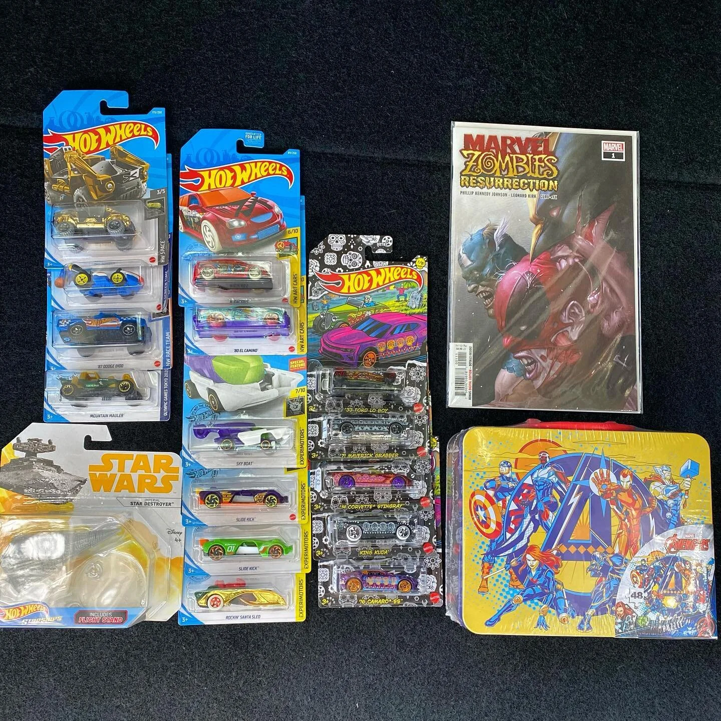 The local shop always has the goodies. 
#HotWheels #hotwheelscollector #Marvel #marvelzombies #avengers #starwars