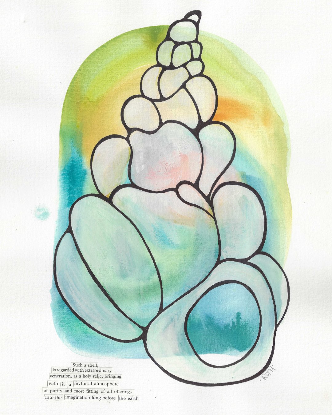 Hofer_Ruth_ShellOffering_mixedmediaonpaper_2024.jpg