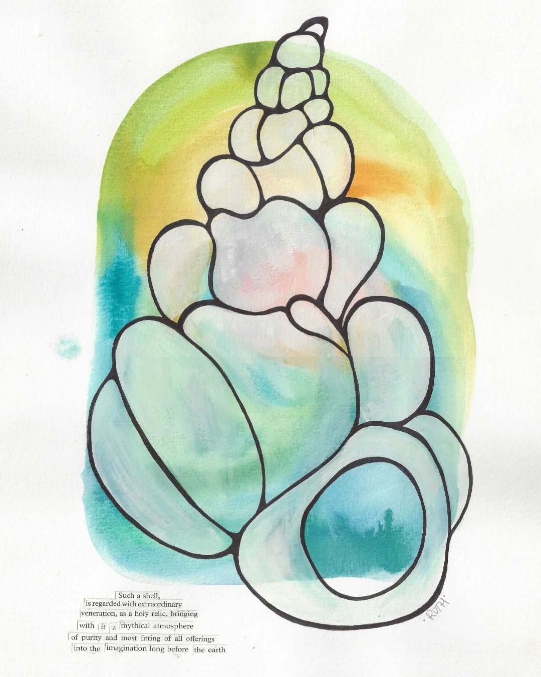 Hofer_Ruth_ShellOffering_mixedmediaonpaper_2024.jpg