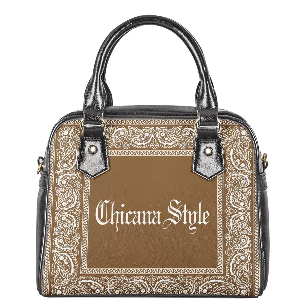 Chicana Style Vieja Bag and Matching Wallet in Khaki Brown — Firme