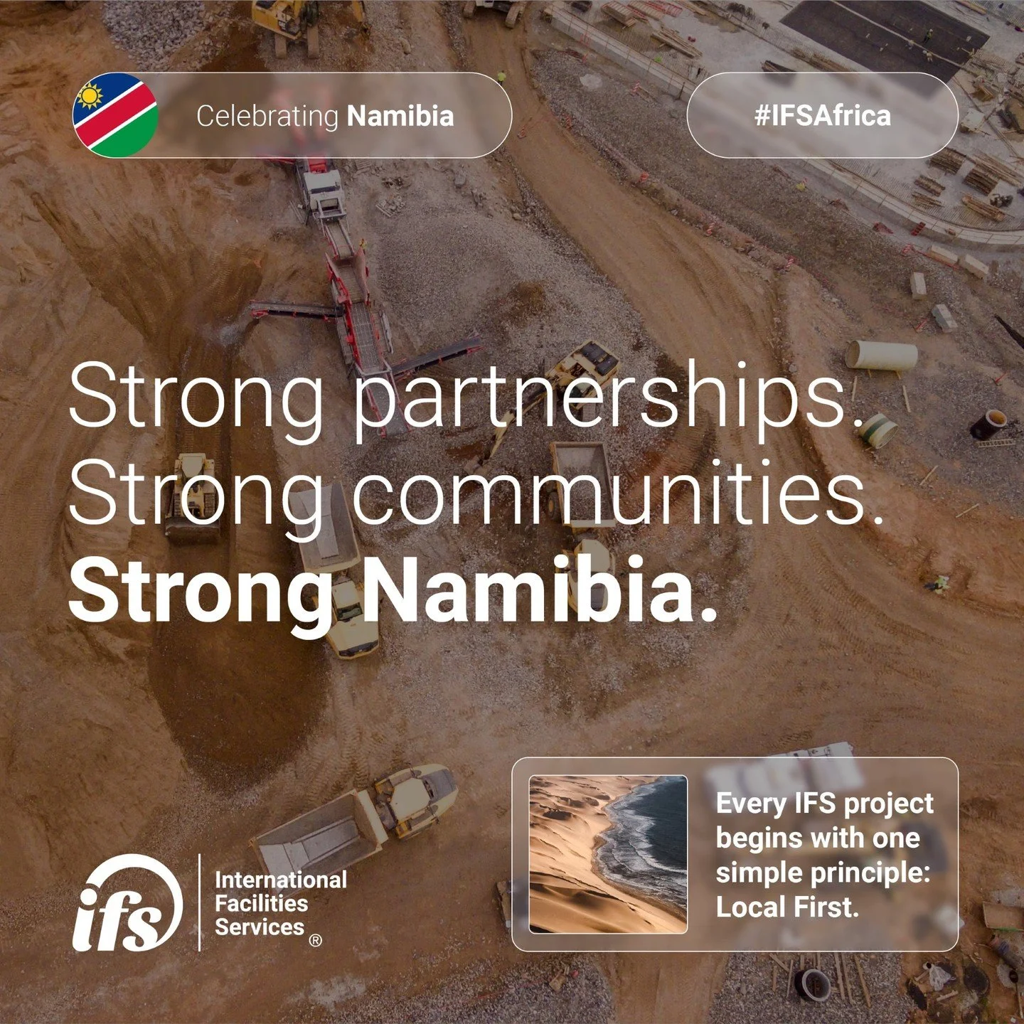 Strong partnerships. Strong communities. Strong Namibia. 💪
ㅤ
We&rsquo;re proud to support the country&rsquo;s mining sector with high-quality catering, housekeeping, and site services &ndash; all powered by 100% Namibian teams.
ㅤ
By employing local 
