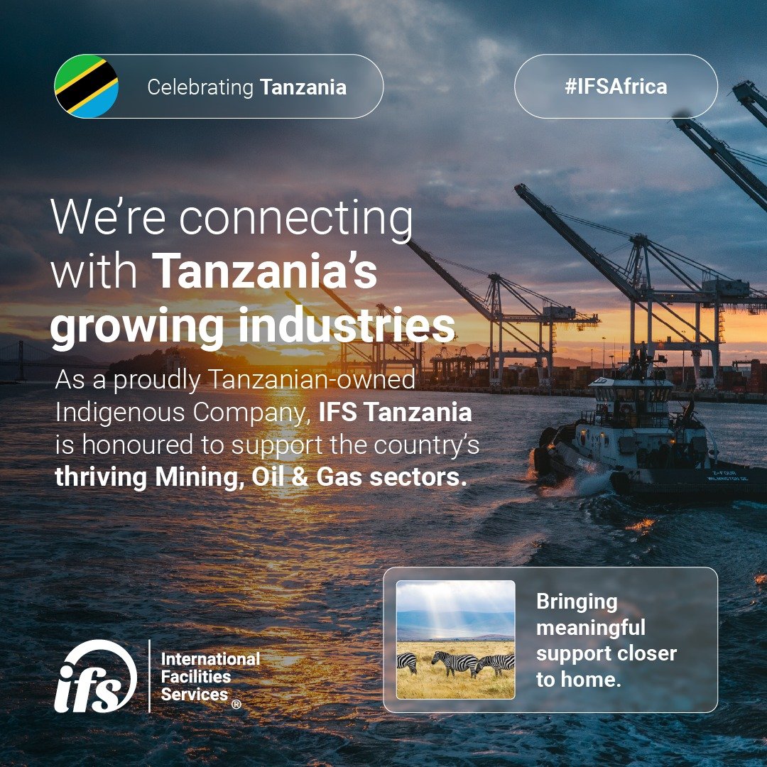 We&rsquo;re connecting with Tanzania&rsquo;s growing industries.
ㅤ
As a proudly Tanzanian-owned Indigenous Company, IFS Tanzania is honoured to support the country&rsquo;s thriving Mining, Oil &amp; Gas sectors.
ㅤ
Through strong local partnerships an