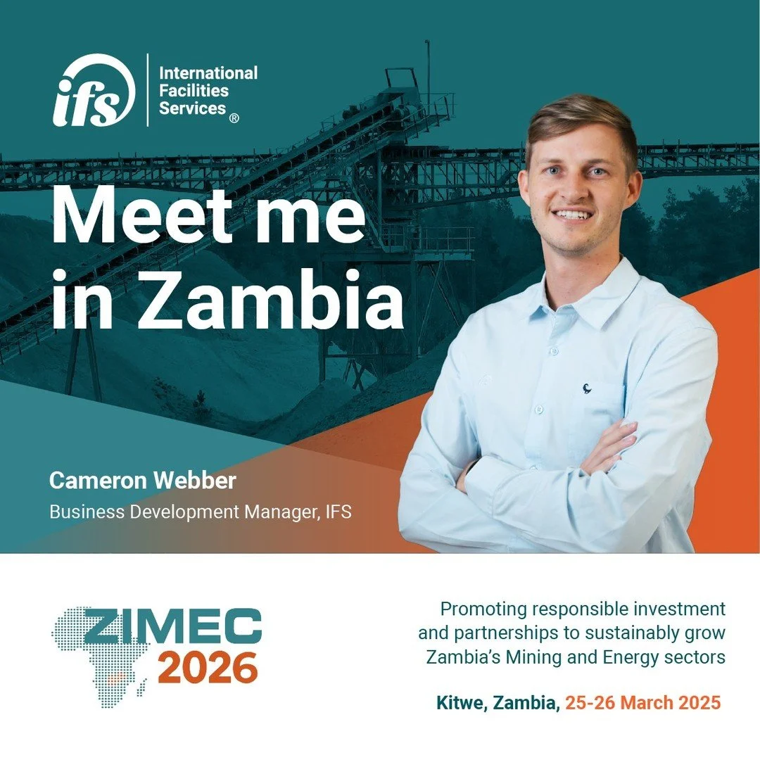 Our Business Development Manager, Cameron Webber, will be attending the Zambia International Mining &amp; Energy Conference (ZIMEC 2026) taking place in Kitwe, Zambia from 25 &ndash; 26 March 2026.
ㅤ
Now in its 13th edition, the conference brings tog