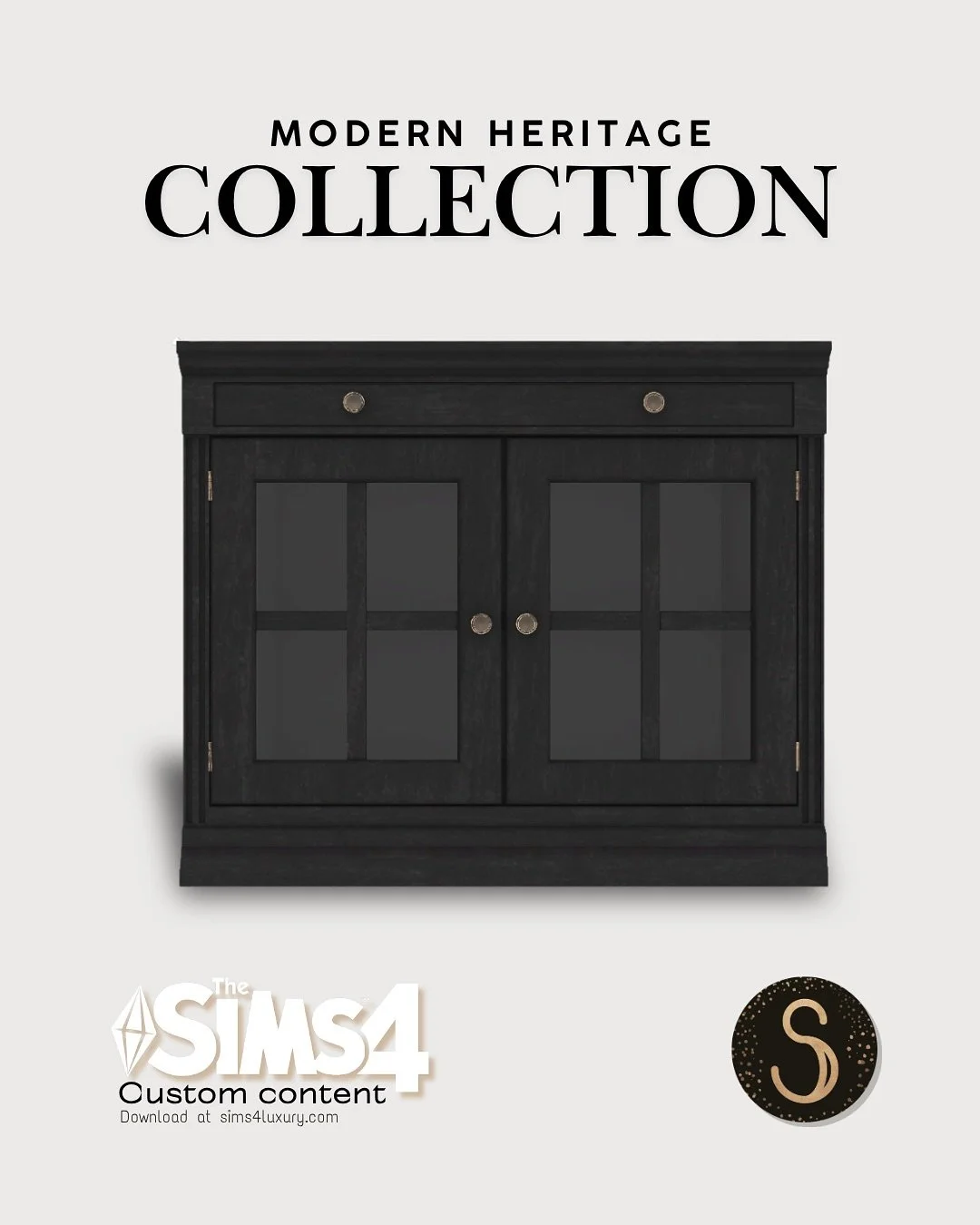 ▪️ Modern Heritage Collection ▪️

Modular cabinet inspired by Pottery Barn now available to download for The Sims 4 ✨

.
.
.

#thesims4cc #simscc #sims4customcontent #ts4cc