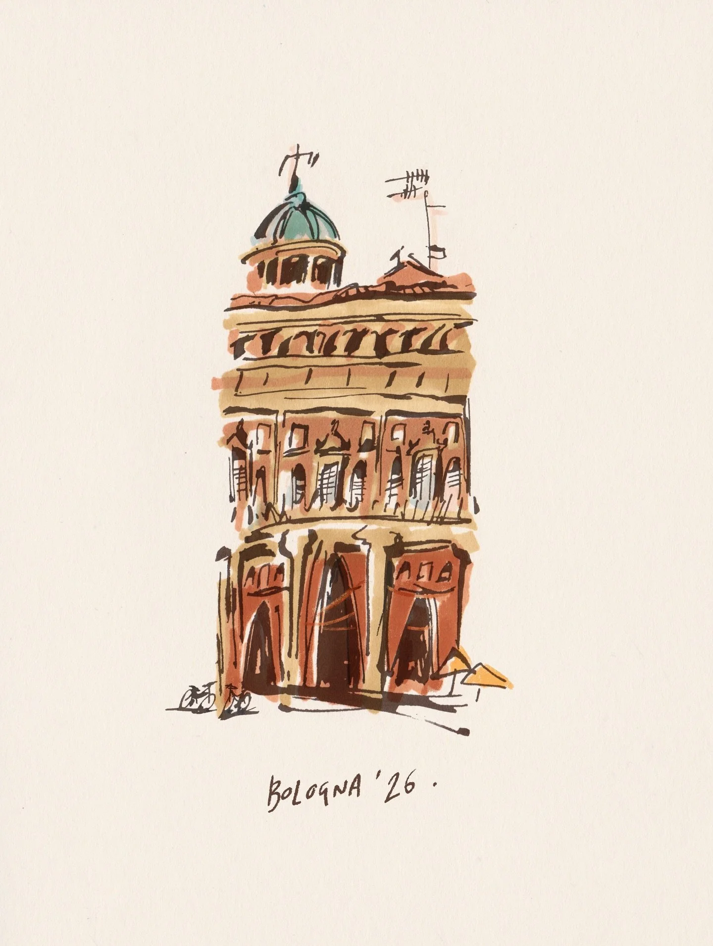 I&rsquo;m excited to be back in Bologna soon at @bolognachildrensbookfair , soaking up lots of inspiration and hopefully find time for some sketching around Bologna! Maybe this year I&rsquo;ll eventually be satisfied with a drawing of the main piazza