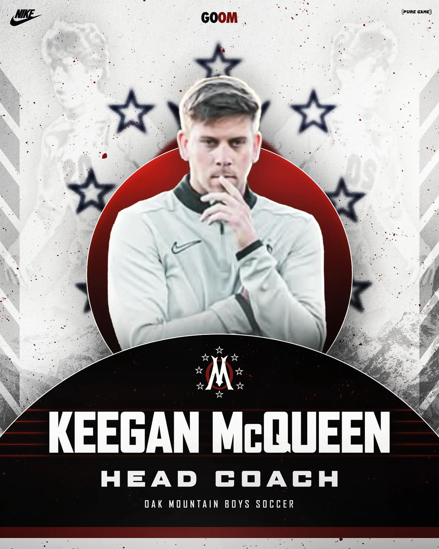 🚨 COACHING ANNOUNCEMENT 🚨
We&rsquo;re proud to announce Keegan McQueen as the new Head Coach of Oak Mountain Boys Soccer! 🦅⚽
Coach McQueen is no stranger to the program &mdash; an Oak Mountain alum, former standout high school and collegiate playe