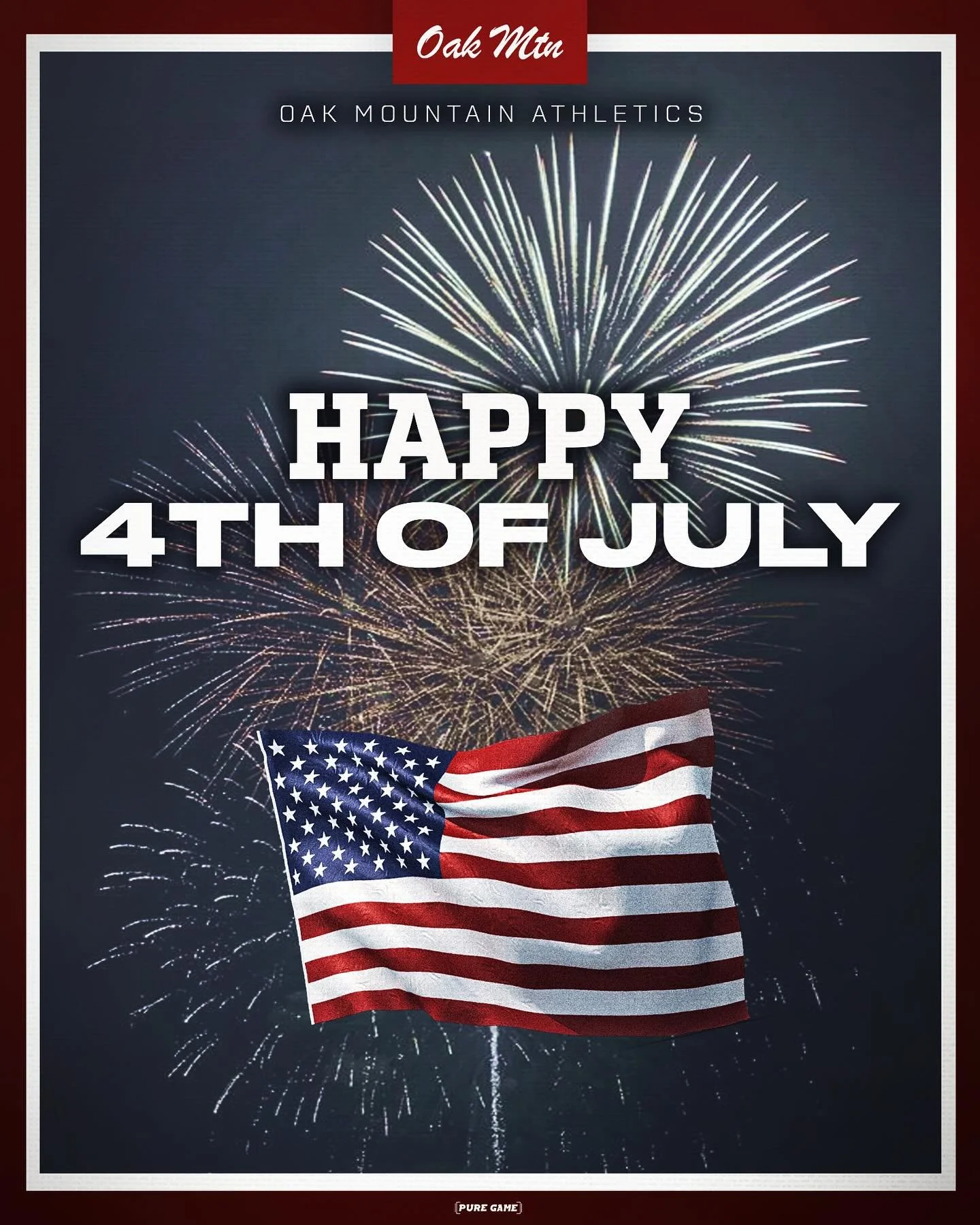 Happy 4th of July from Oak Mountain Athletics!