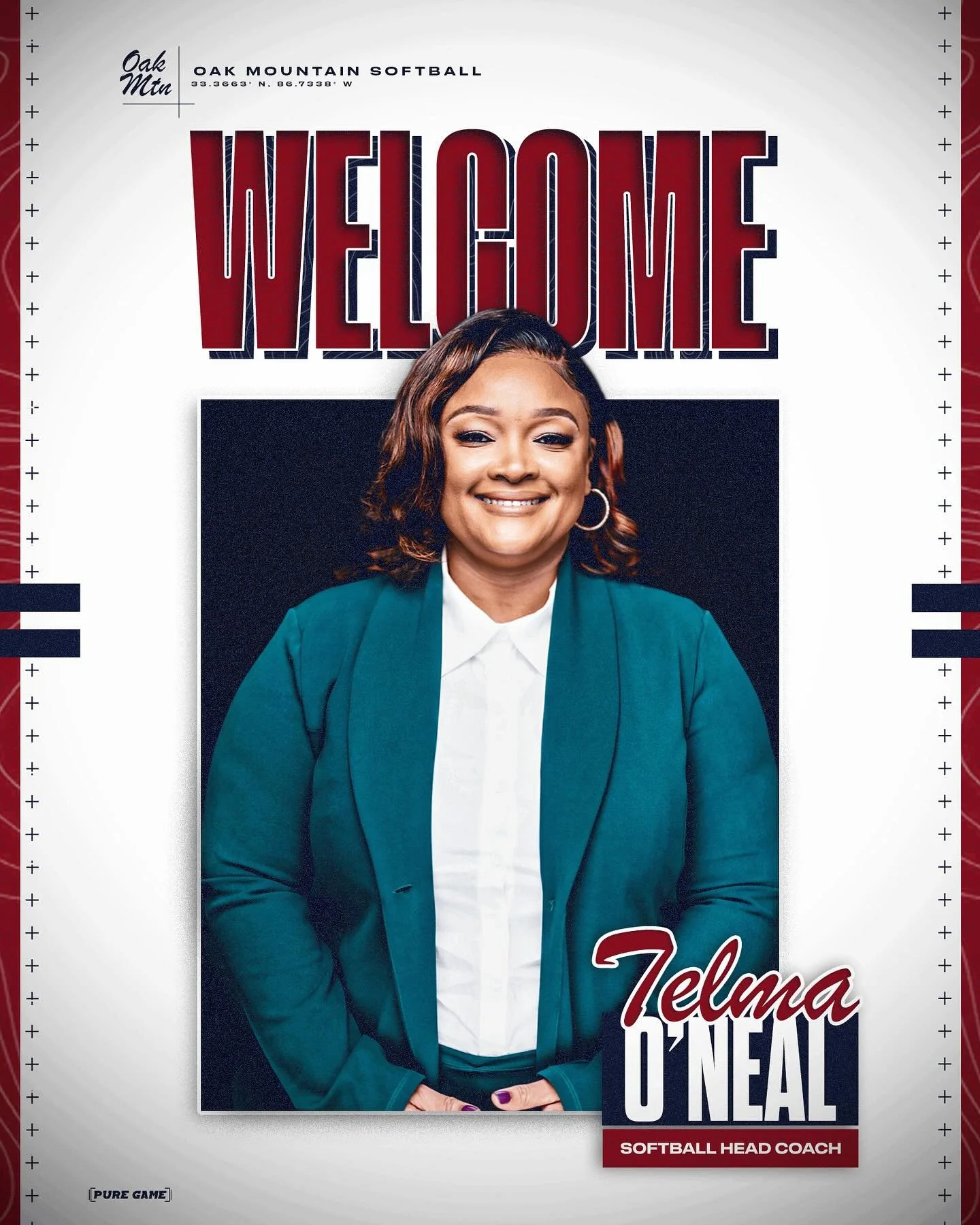 Very excited to announce our new softball head coach Telma O&rsquo;Neal. Welcome to the Oak Mountain Family!