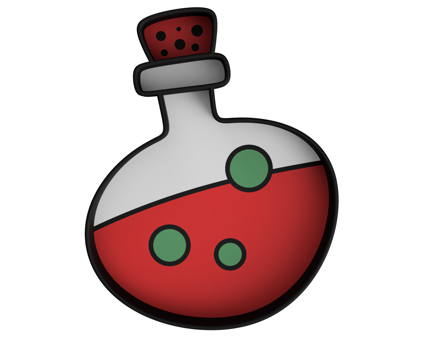 Red and green Christmas potion bottle sensory trays for festive kids play