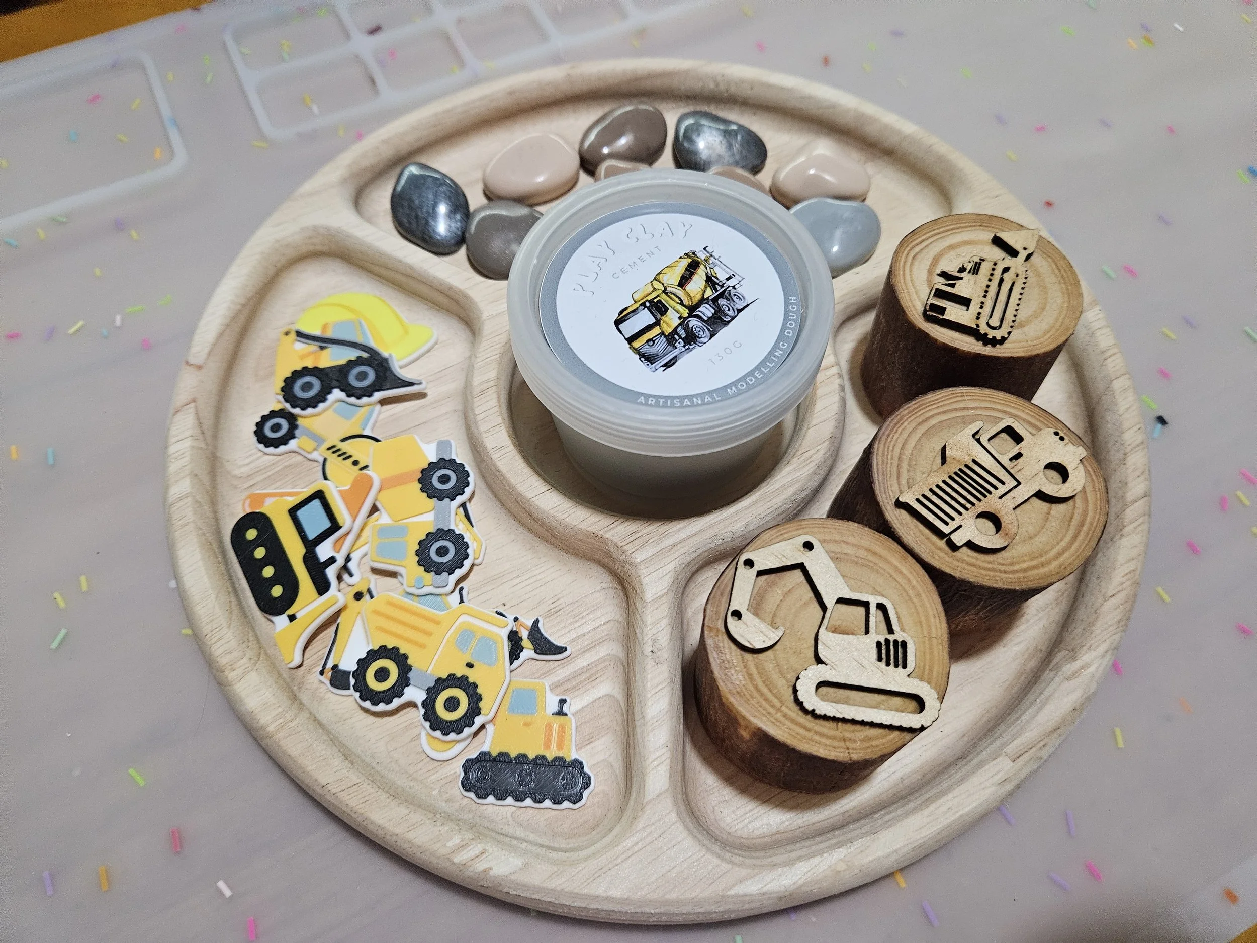 Construction Math Table Construction Math Counters — Shop Sensory Play, Nature Activities ...