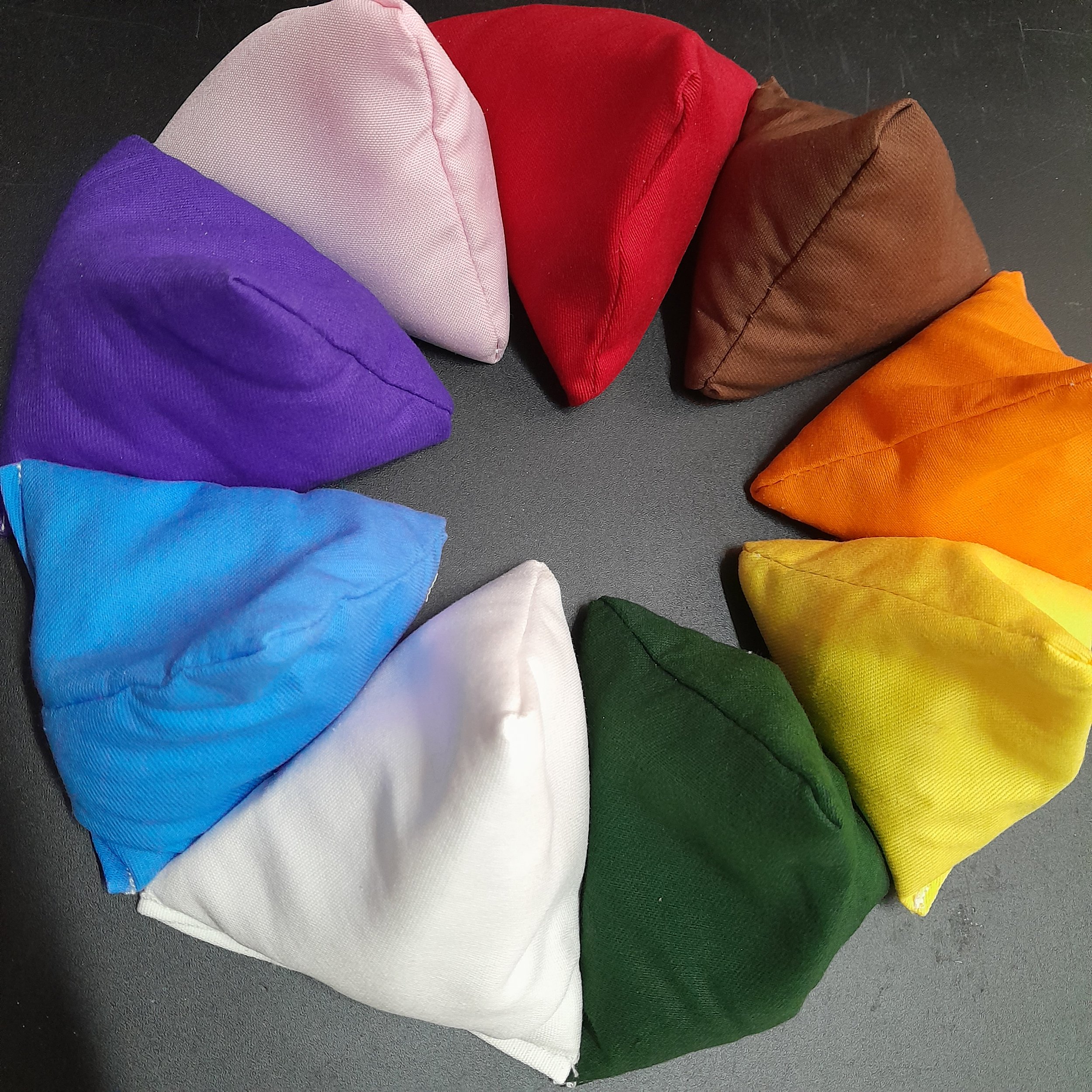 rainbow bean bags for kids activities
