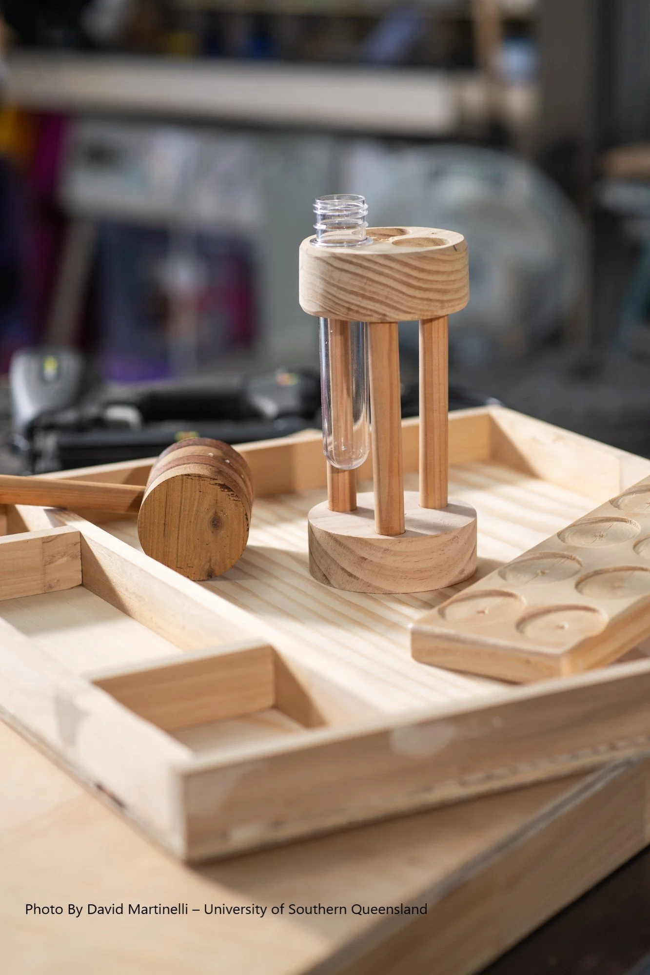 Round Test Tube Holder — Arts, Crafts, Nature and Sensory Play