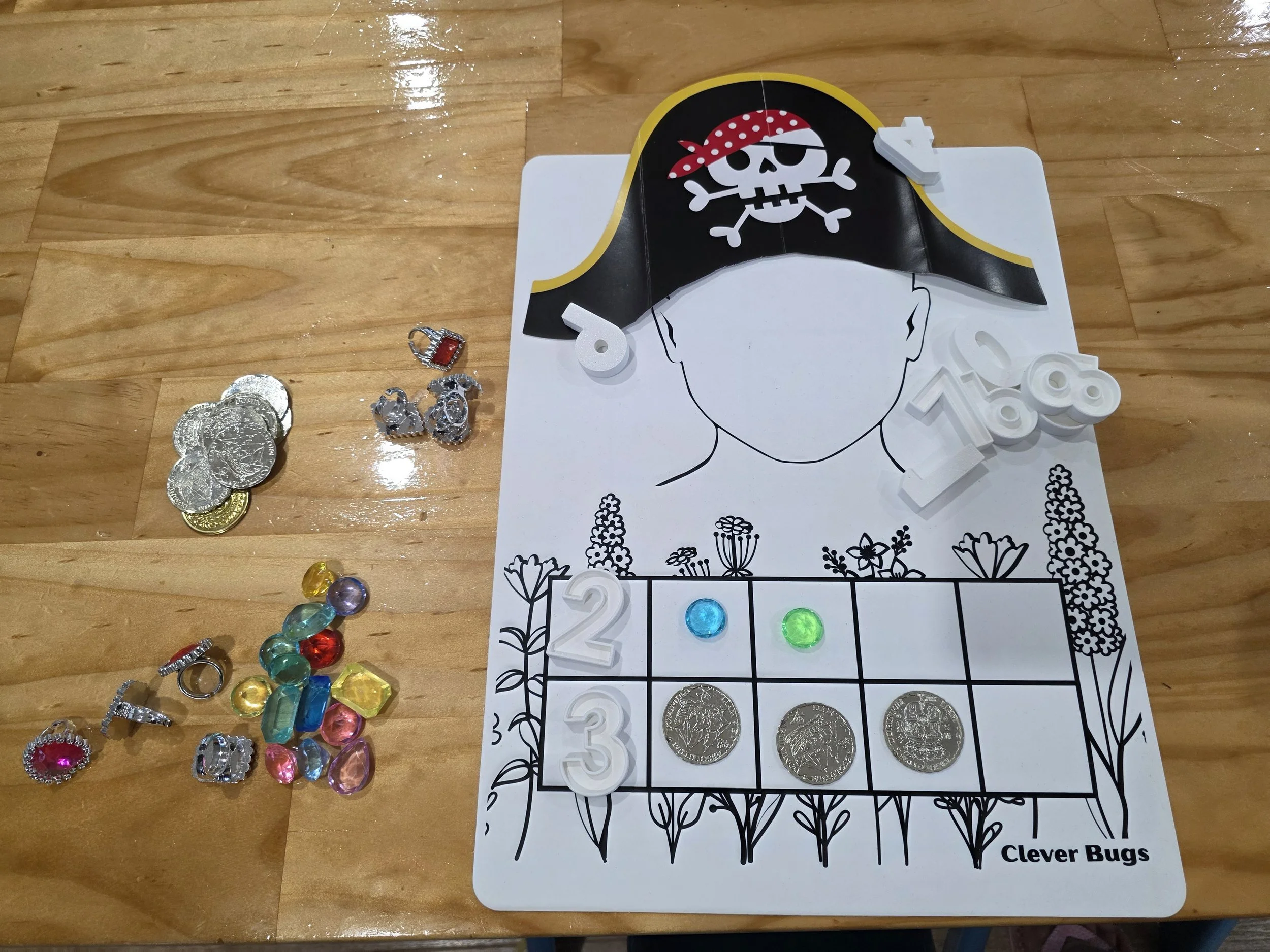 pirate themed early maths activity