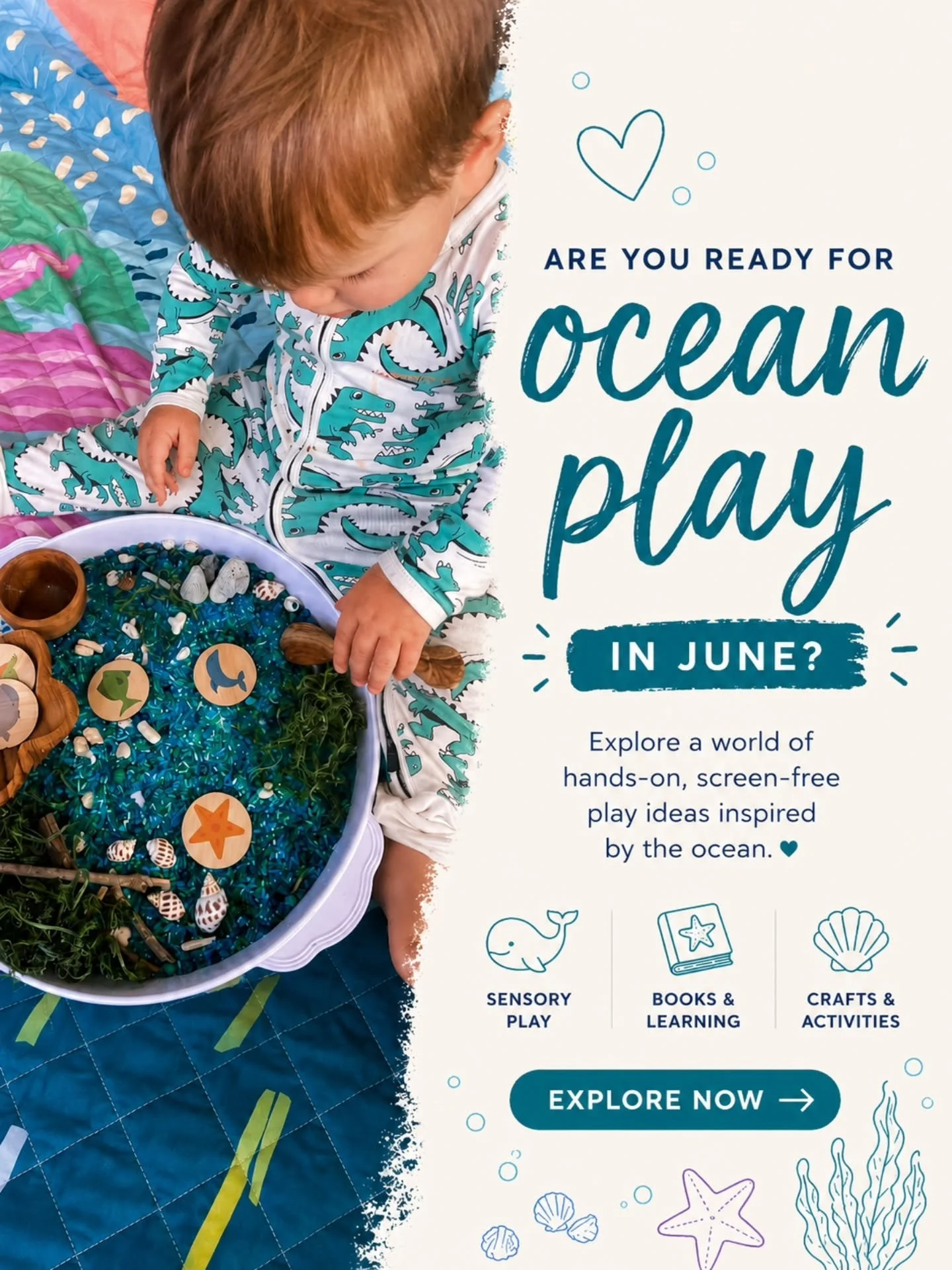 🌊 OCEAN PLAY WEEK IS LIVE 🌊

Our brand new Ocean Play page is now live on the Clever Bugs Play Hub.

Created to help families, educators &amp; caregivers make meaningful, hands-on play feel simple this June.

Inside you&rsquo;ll find:
🐚 ocean sens