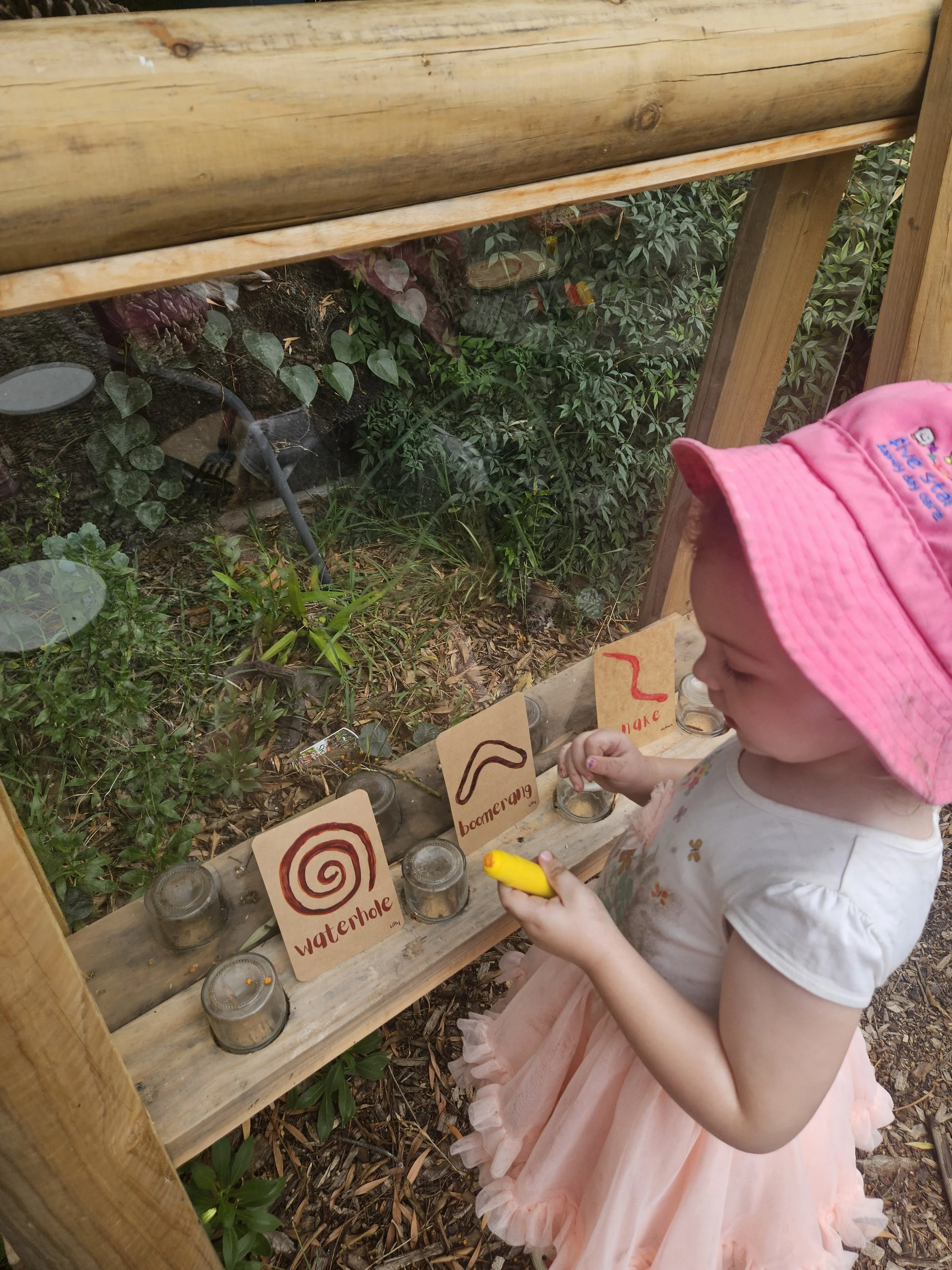 Hands-on NAIDOC Week activity for children using sensory play materials inspired by connection to Country and Australian wildlife.