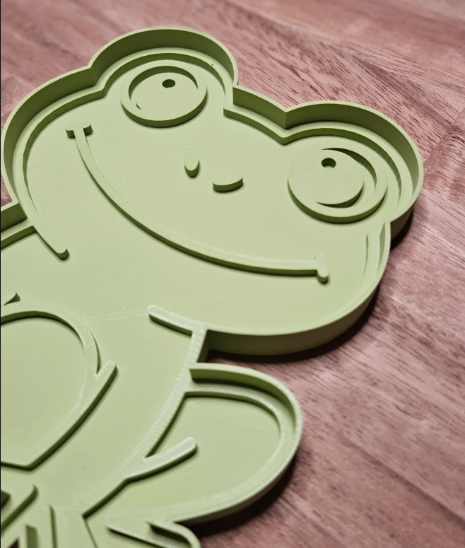 Frog sensory tray for kids nature and pond play