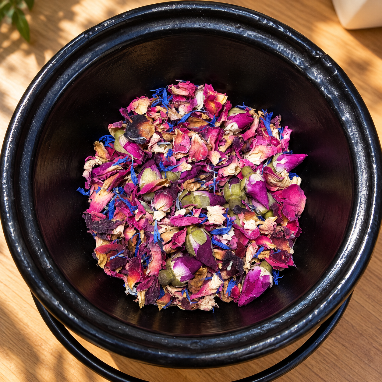 Floral confetti loose parts for kids potion sensory and nature play