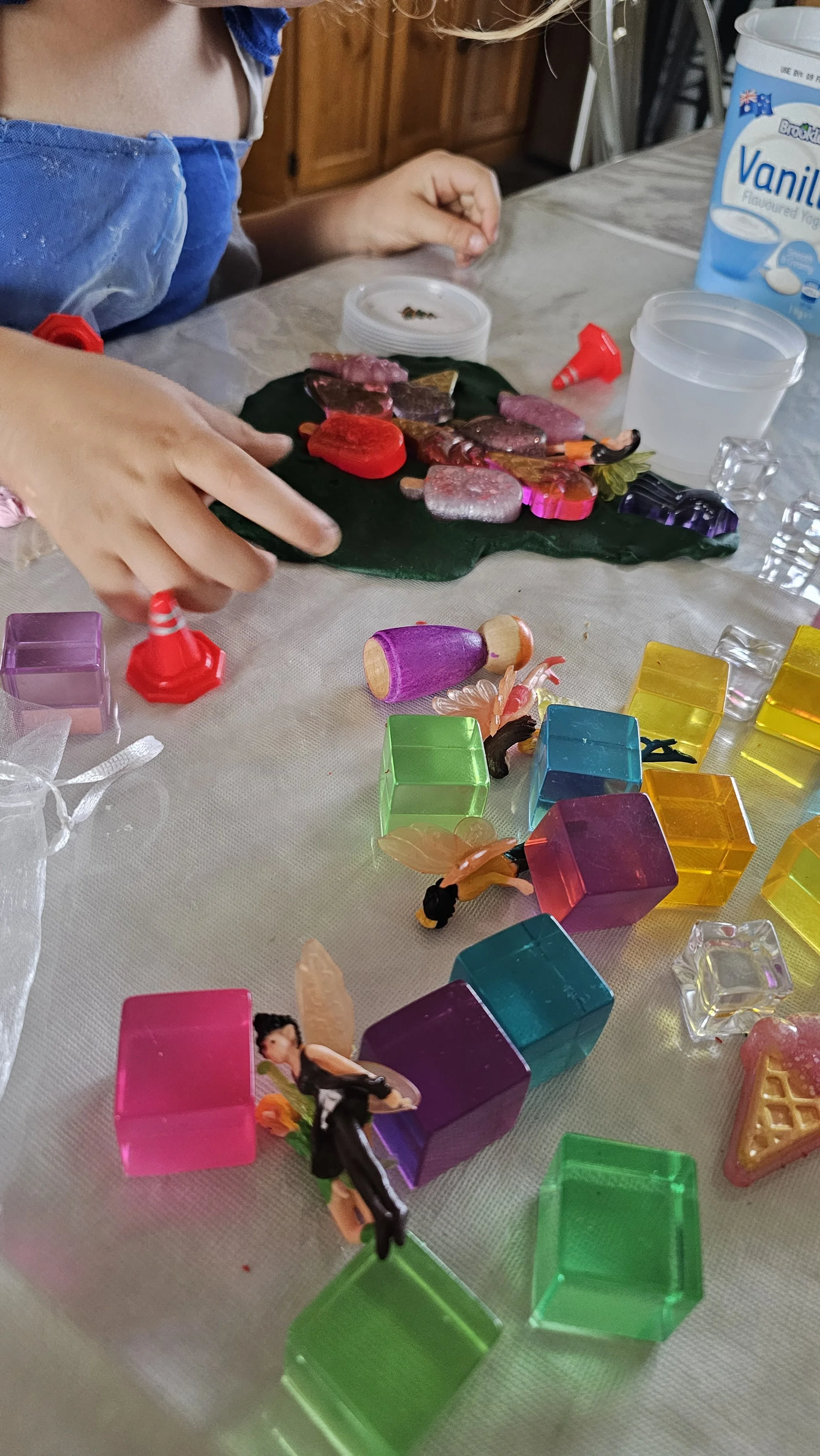 lucite blocks and playdough.jpg
