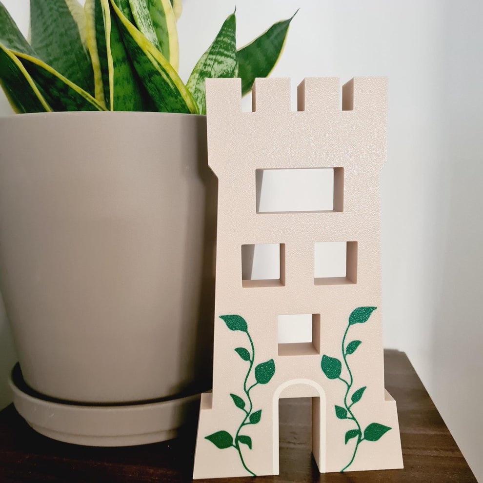 Lucite Tower With Vines