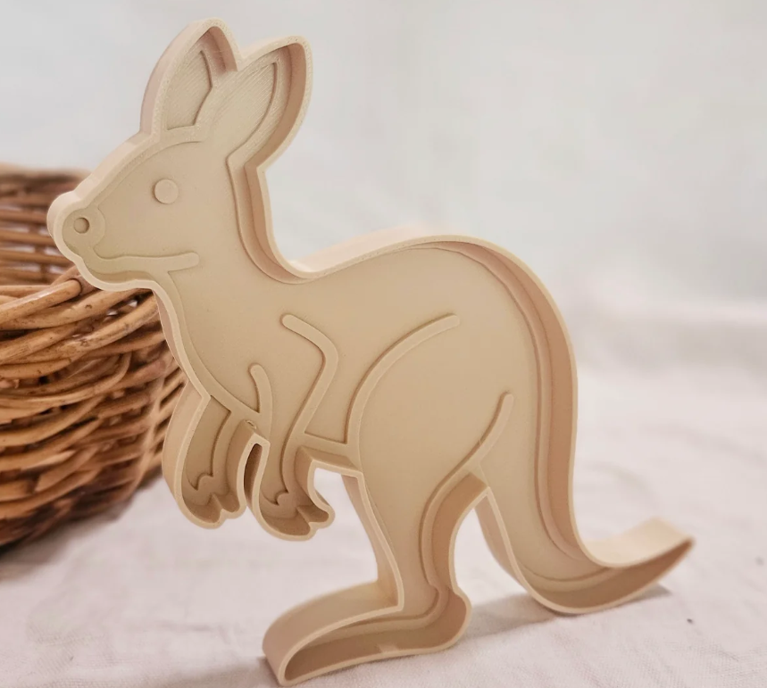 Kangaroo sensory tray for kids Australian animal play