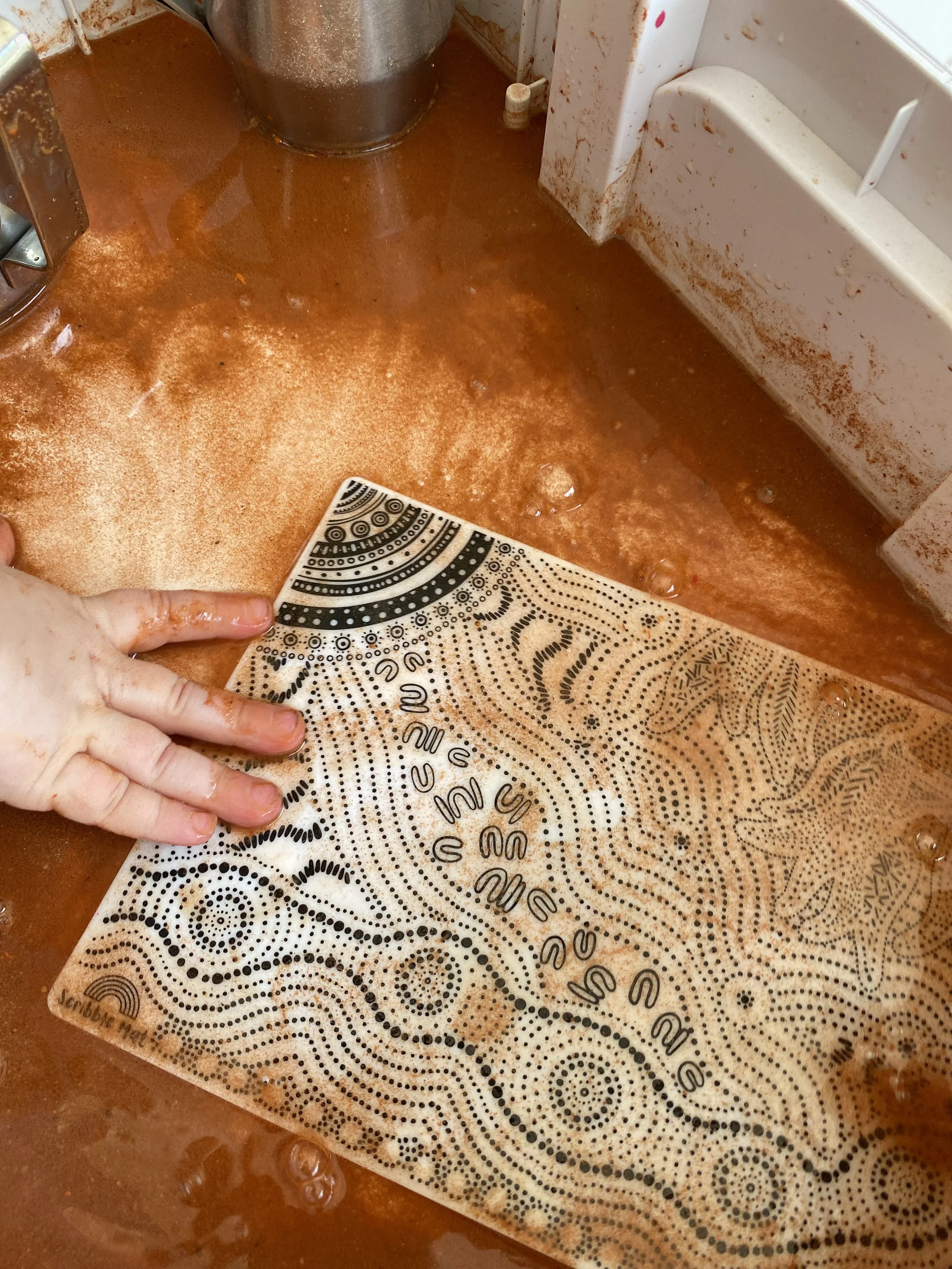 NAIDOC Week inspired potion play invitation featuring earthy colours, sensory ingredients and open-ended learning through play.