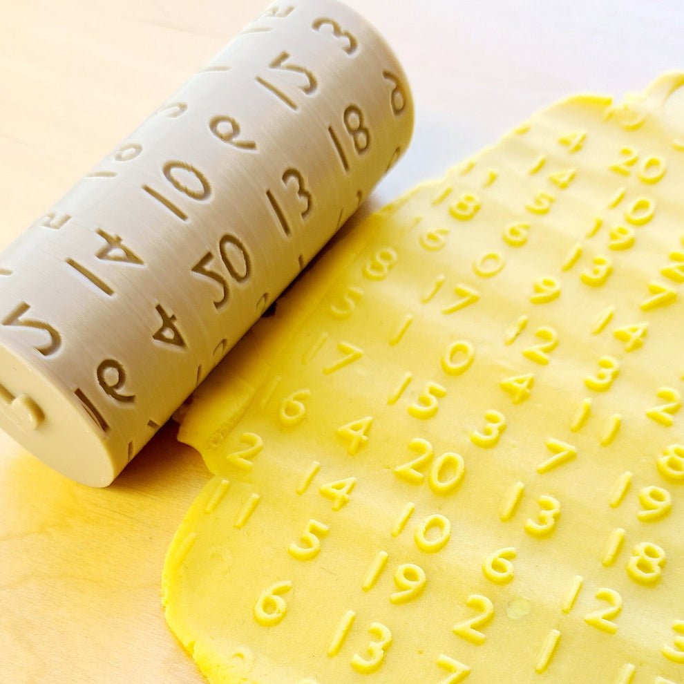 numbers 1 to 20 educational playdough roller