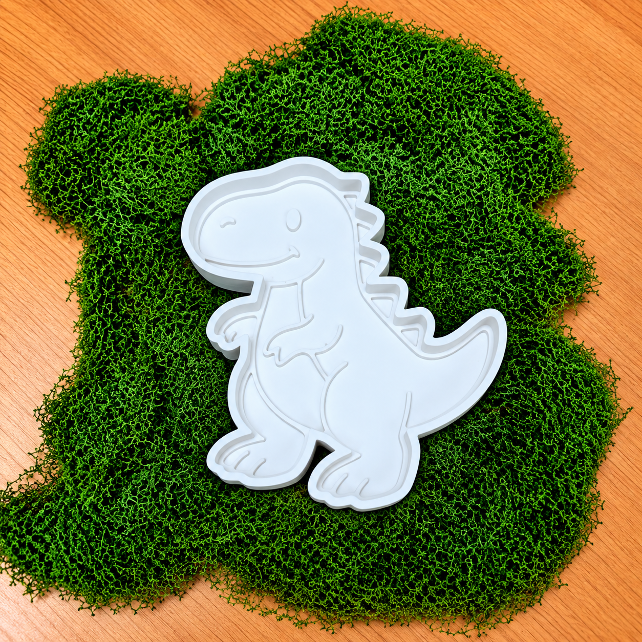 Dinosaur shaped sensory tray for kids