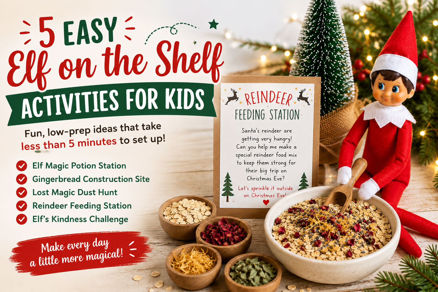elf on the shelf activities
