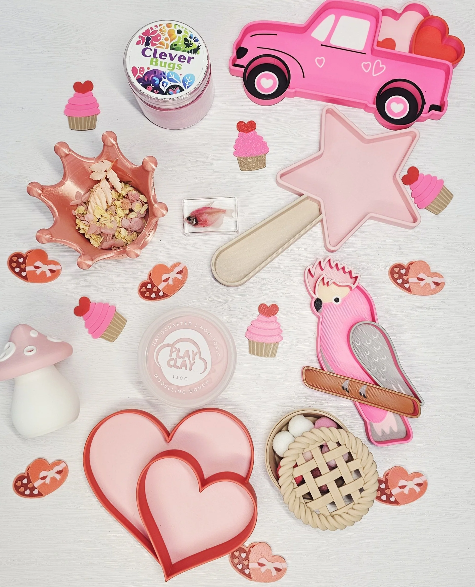 Pink Star Wand Sensory Tray