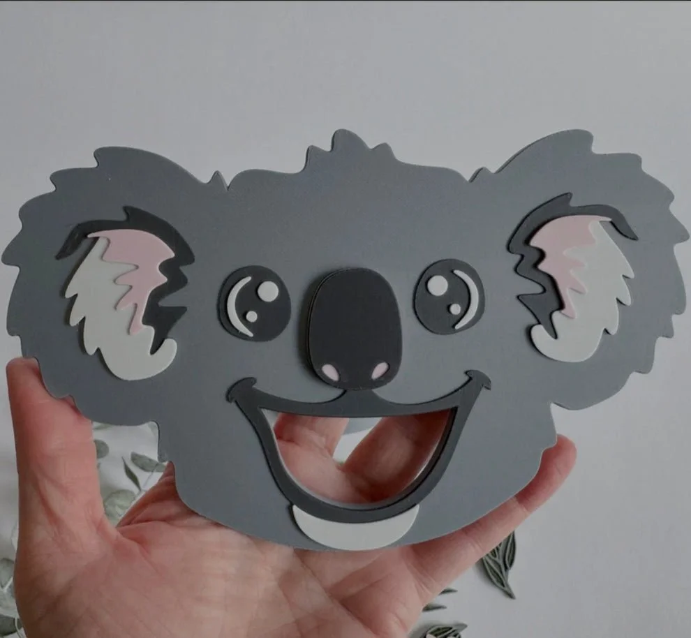 Australian animal sensory play activity with koala