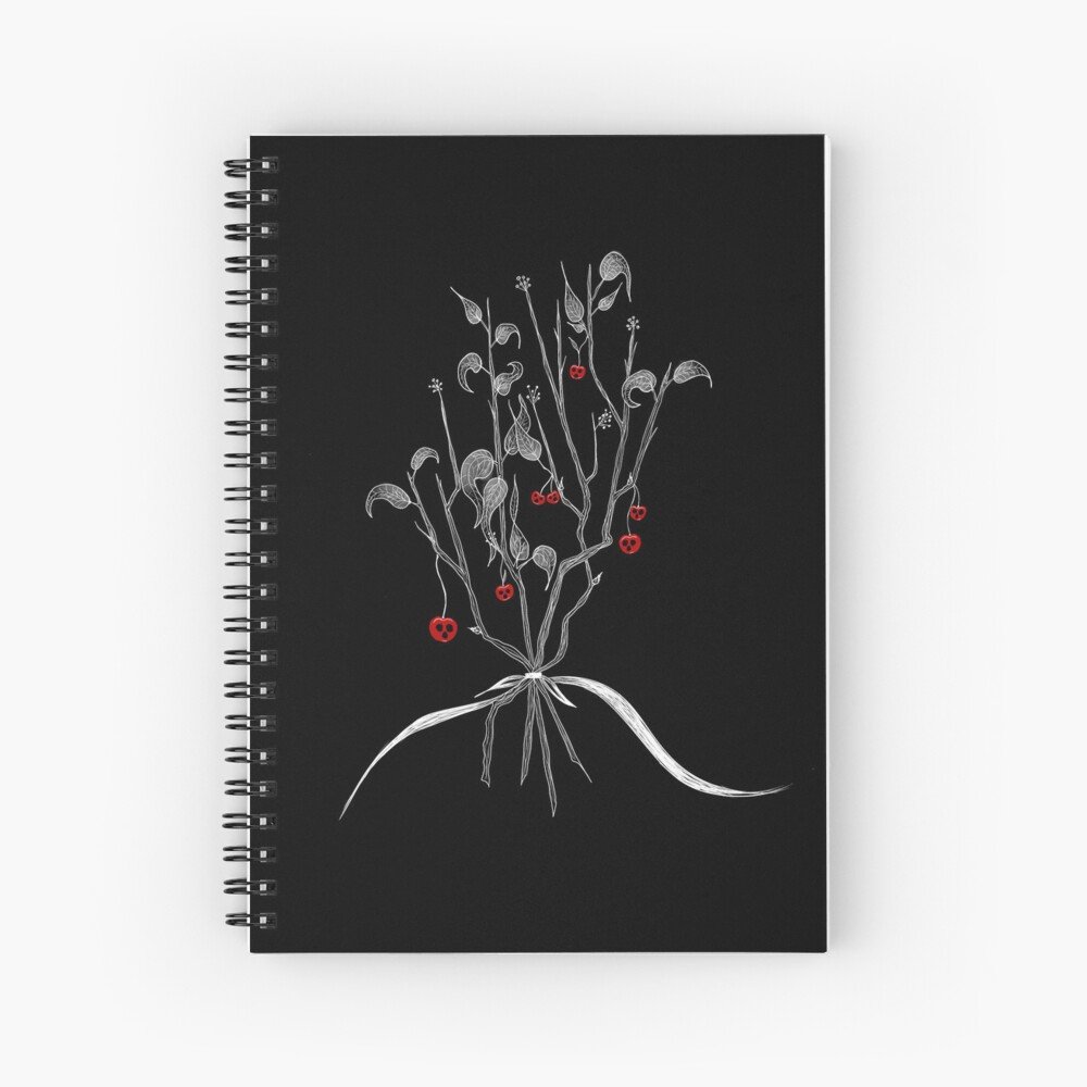 Haunted Cherry Tree Spiral-bound notebook