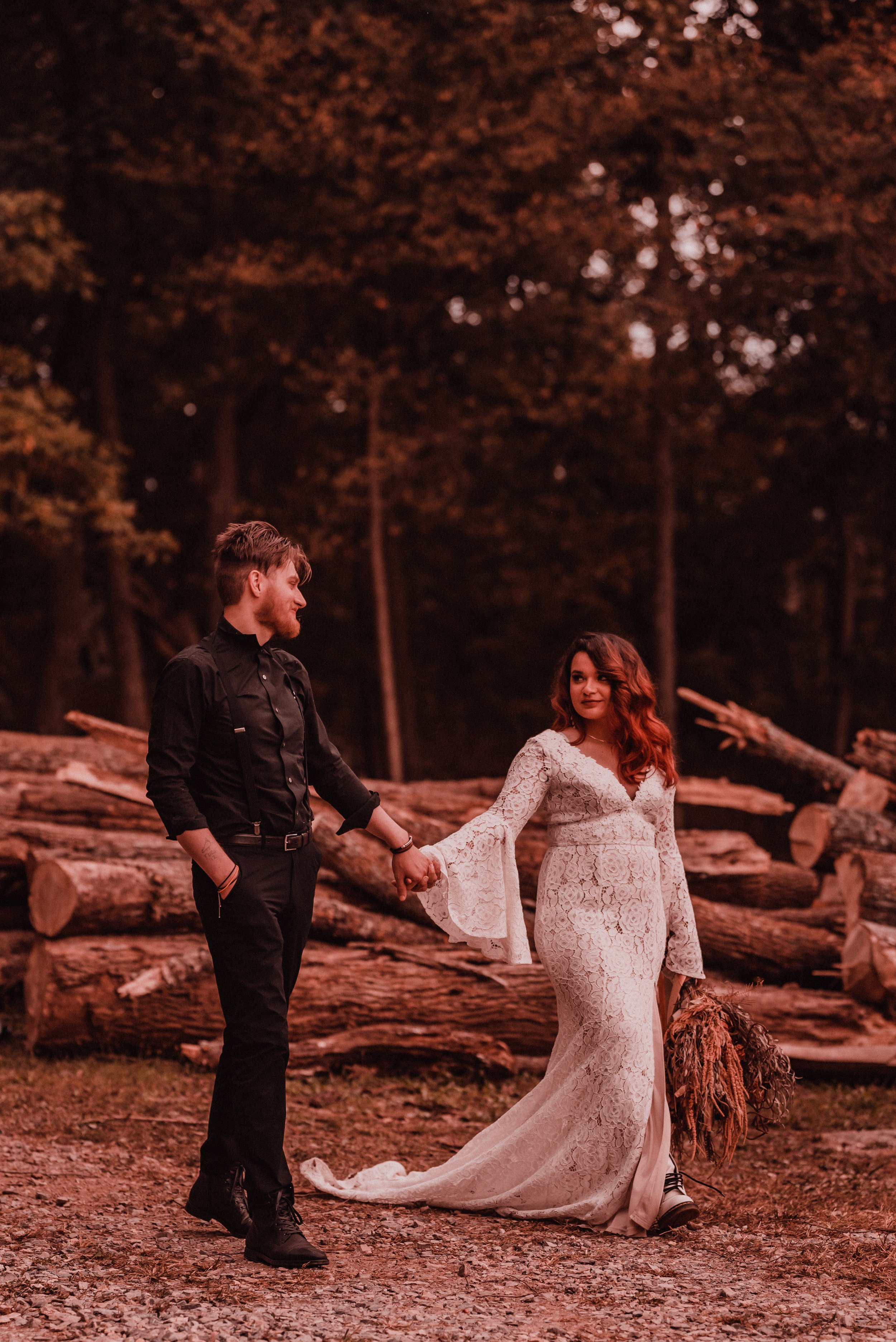 Je T'amie + Blake | Woodland Elopement | Sabillasville MD | Caboose Farm Wedding Photographer | Catoctin Mountain Elopement Photographer-109.jpg