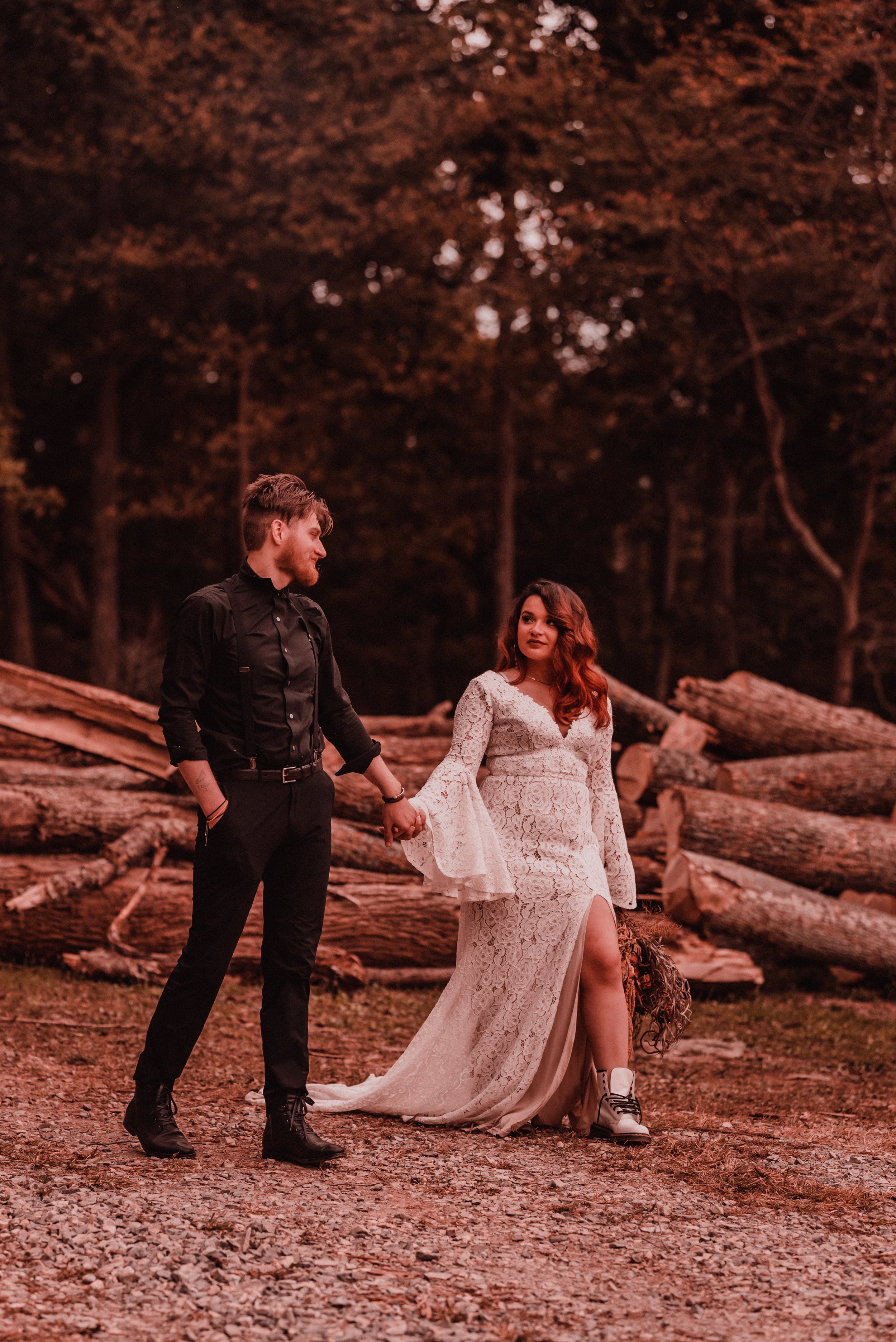 Je T'amie + Blake | Woodland Elopement | Sabillasville MD | Caboose Farm Wedding Photographer | Catoctin Mountain Elopement Photographer-110.jpg