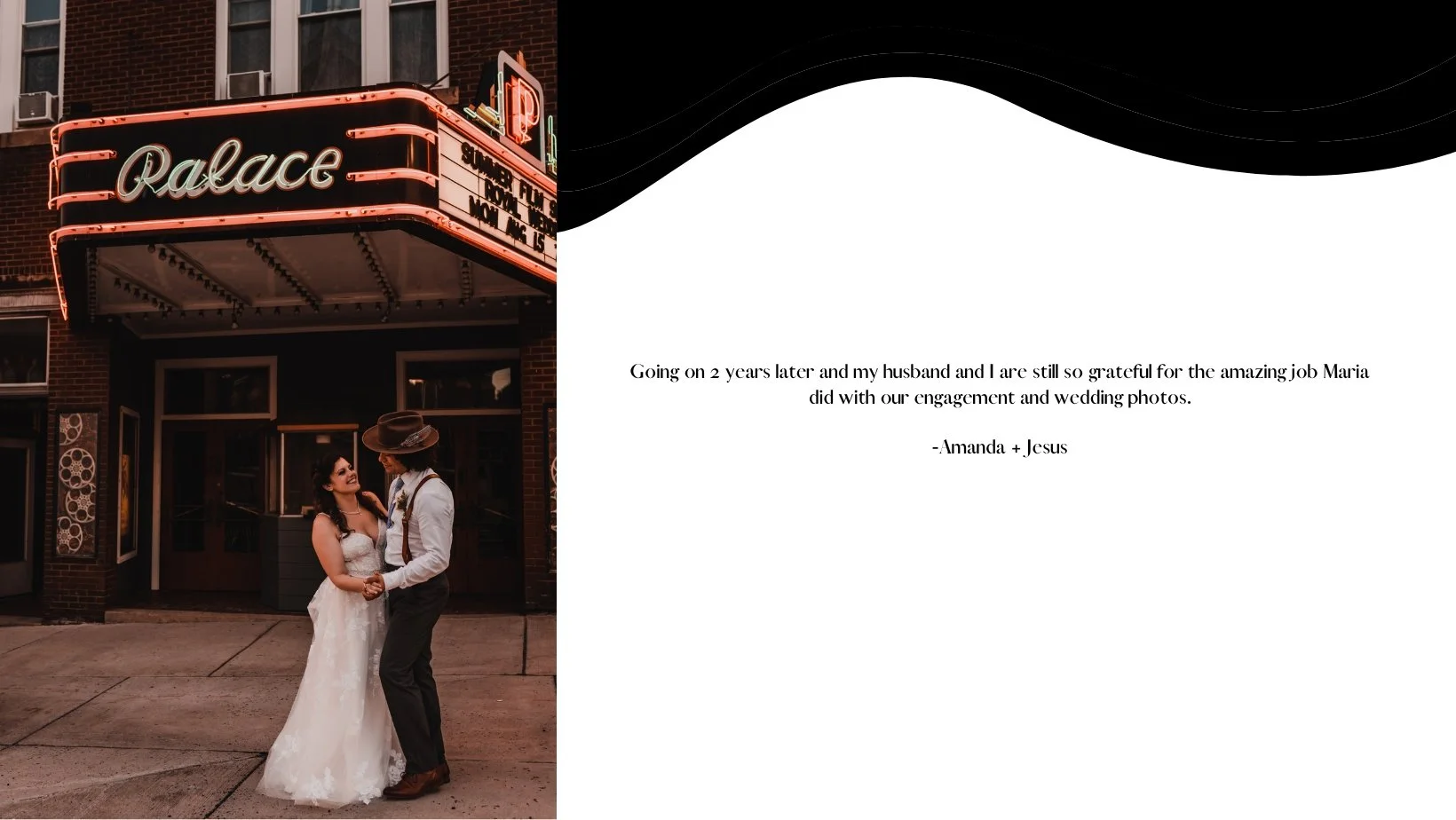 Frostburg Maryland Wedding Elopement Photographer | Hotel Gunter Wedding Elopement Photographer | Palace Theater Wedding Elopement Photographer