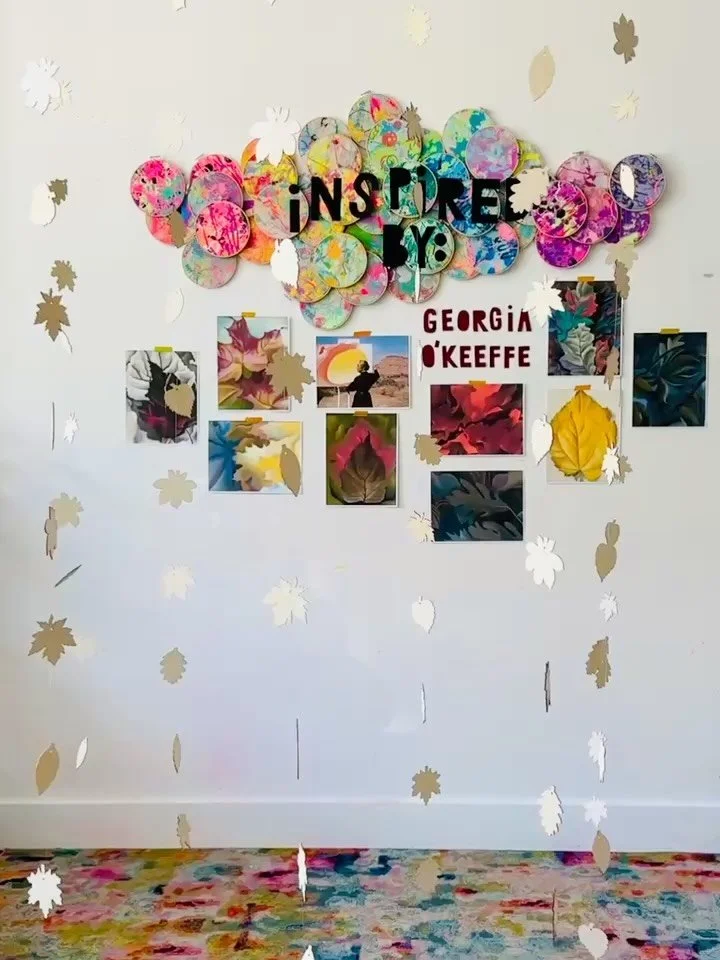 Week 7 was inspired by Georgia O&rsquo;Keeffe&rsquo;s autumn leaf paintings 🍁🍁🍁