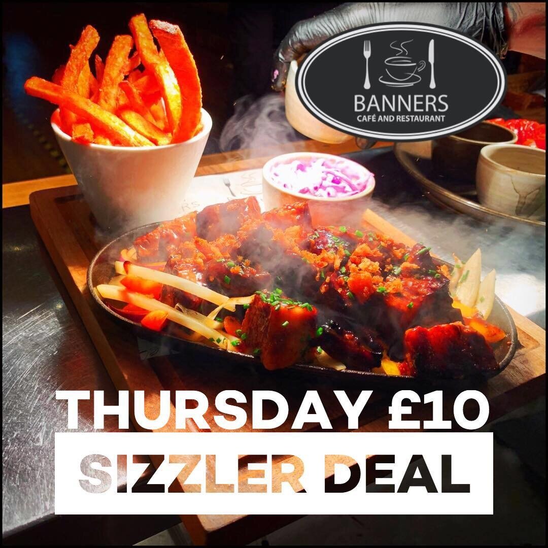 💨 The Thursday Deal 🍷 
.
All Sizzlers &pound;10
All House Wine &pound;10
.
An absolute favourite for the Thursday regulars, &pound;10 for all sizzlers and a bottle of house wine for &pound;10 too. Bargain!
.
📲 book a table online at www.cafeandres