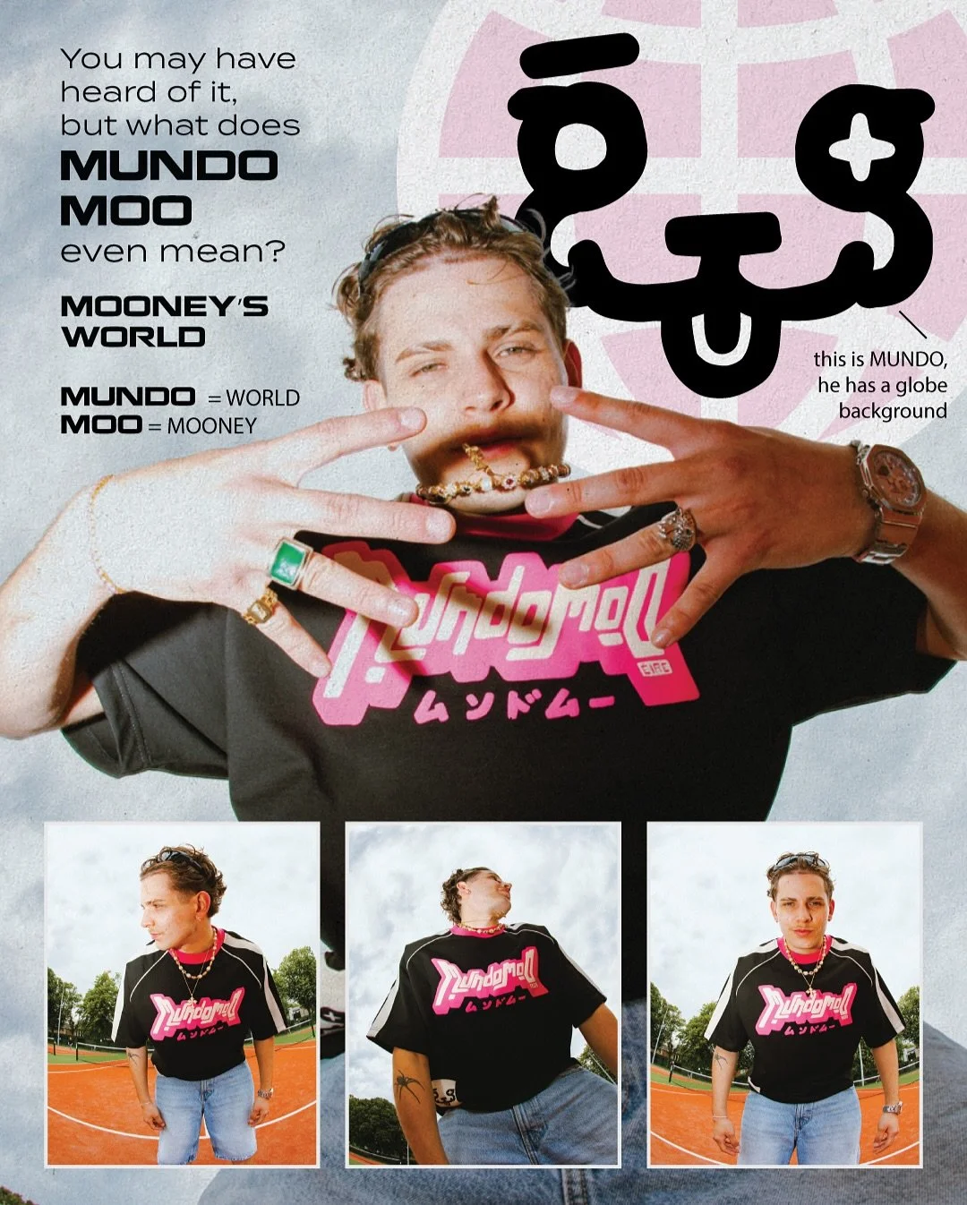The PINK and ORANGE team tees are very much inspired by my past illustrations. LOVE THEM 💖

The name MUNDO MOO was created back in 2015 so this account could be created (if you scroll back loads there&rsquo;s many a illustration). This account was c