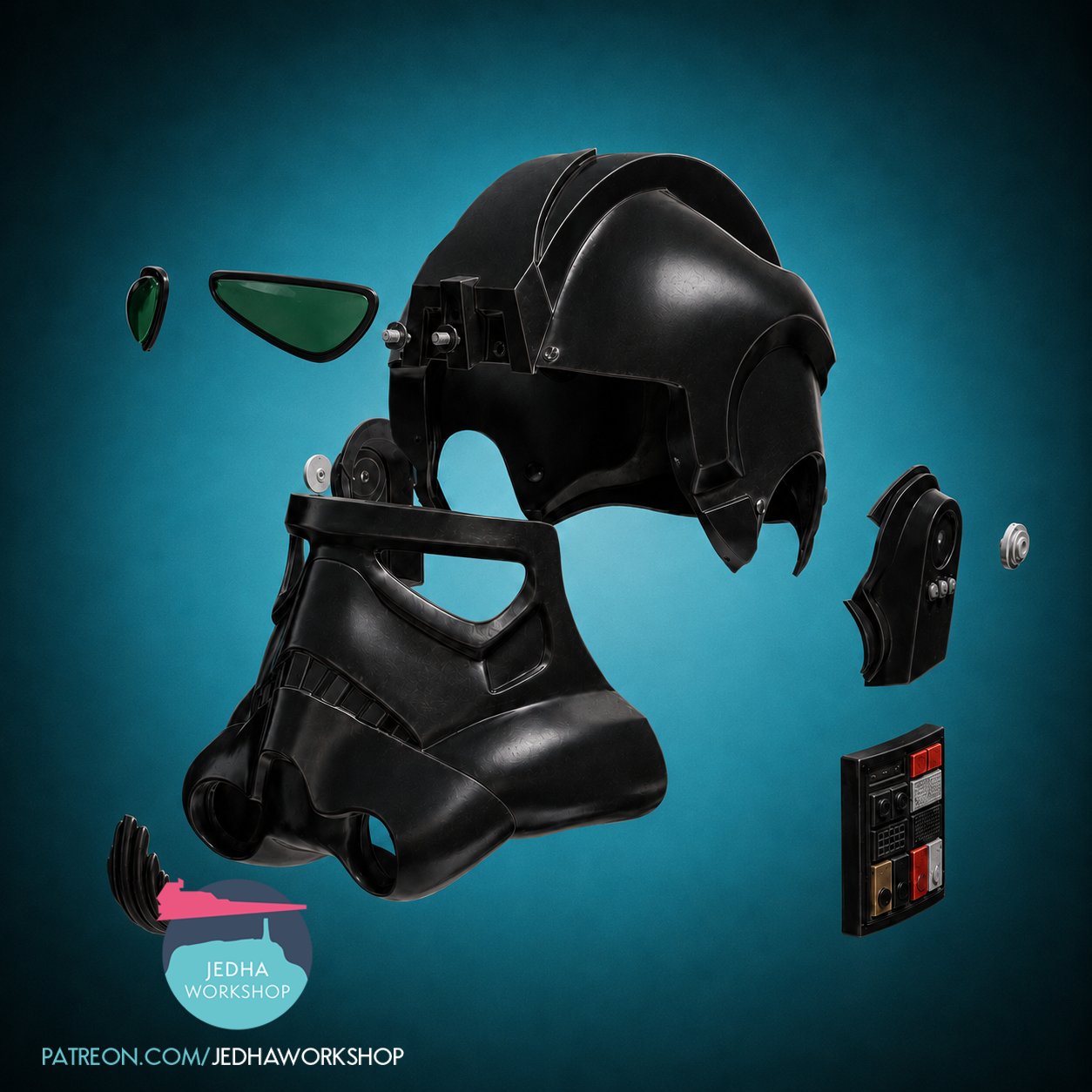 Imperial Tie Fighter Pilot Helmet 3D 6.png