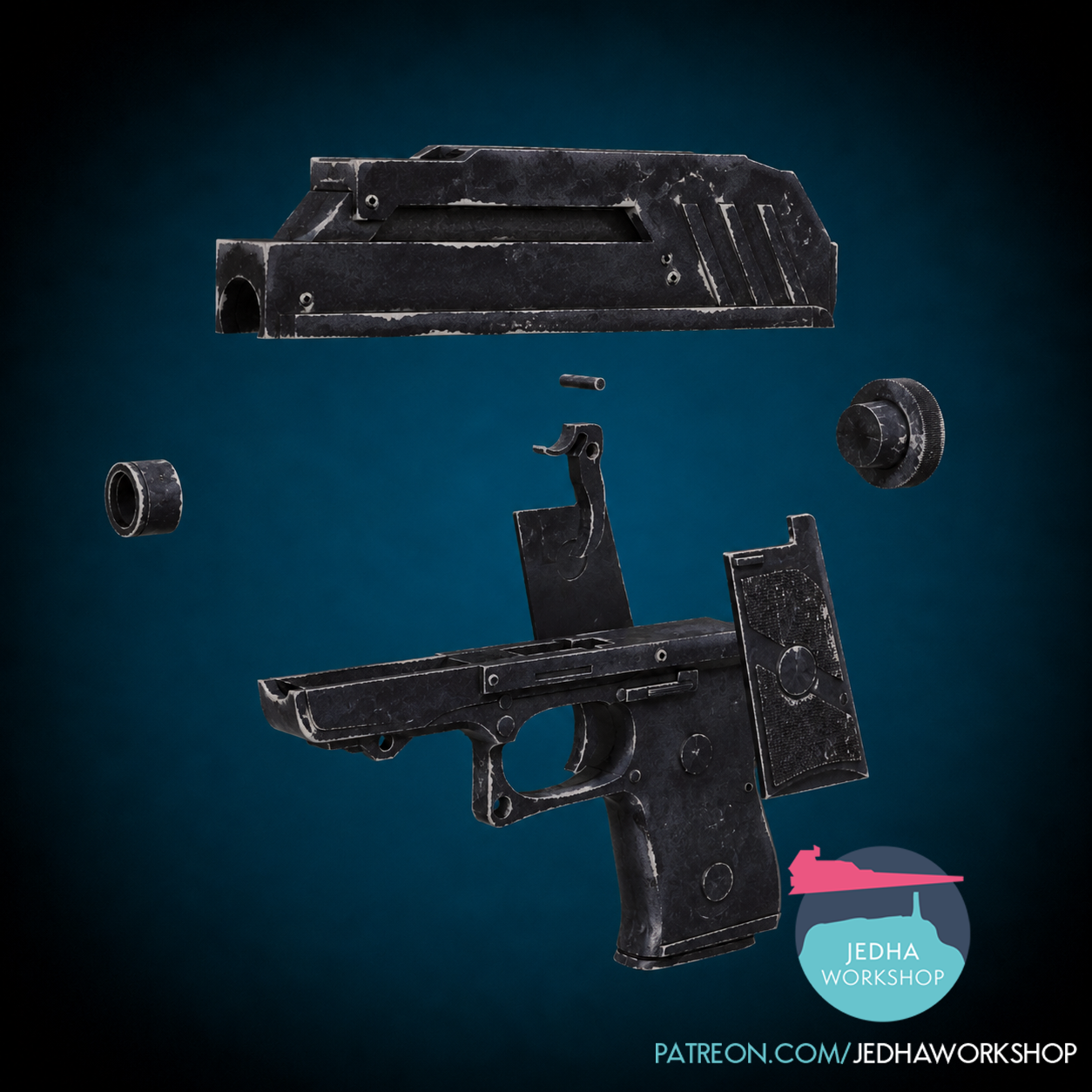 DC-17 Blaster Pistol 3D 4.png