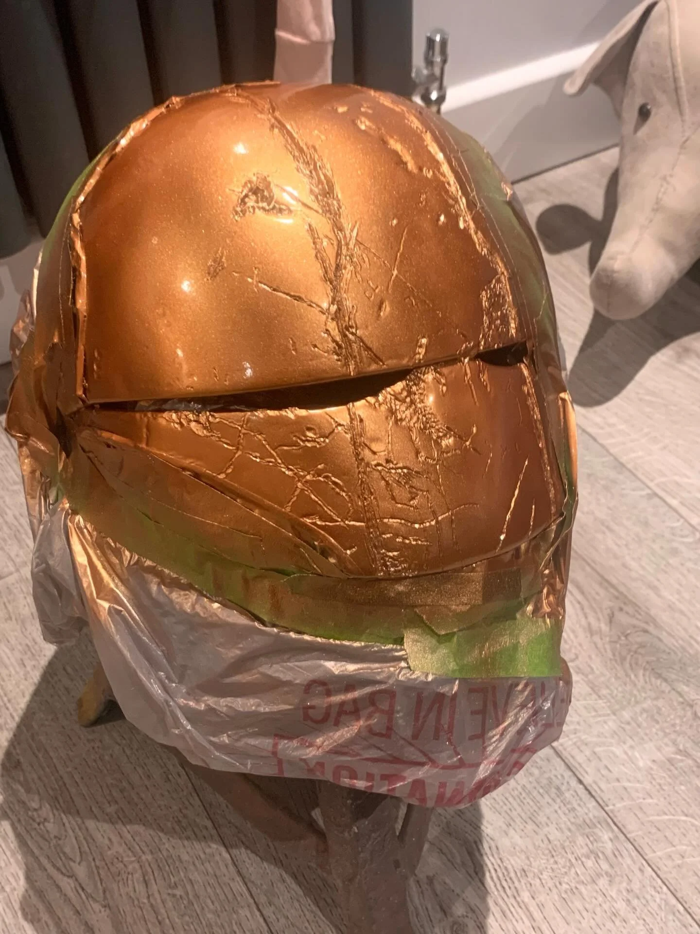 Qimir The Stranger Helmet WIP.

So I completely finished this guy, my first one&hellip; then I completely scoopered the paint by adding a tiny bit too much weathering. The way I do it is kind of free hand but permanent. When it works it&rsquo;s good 