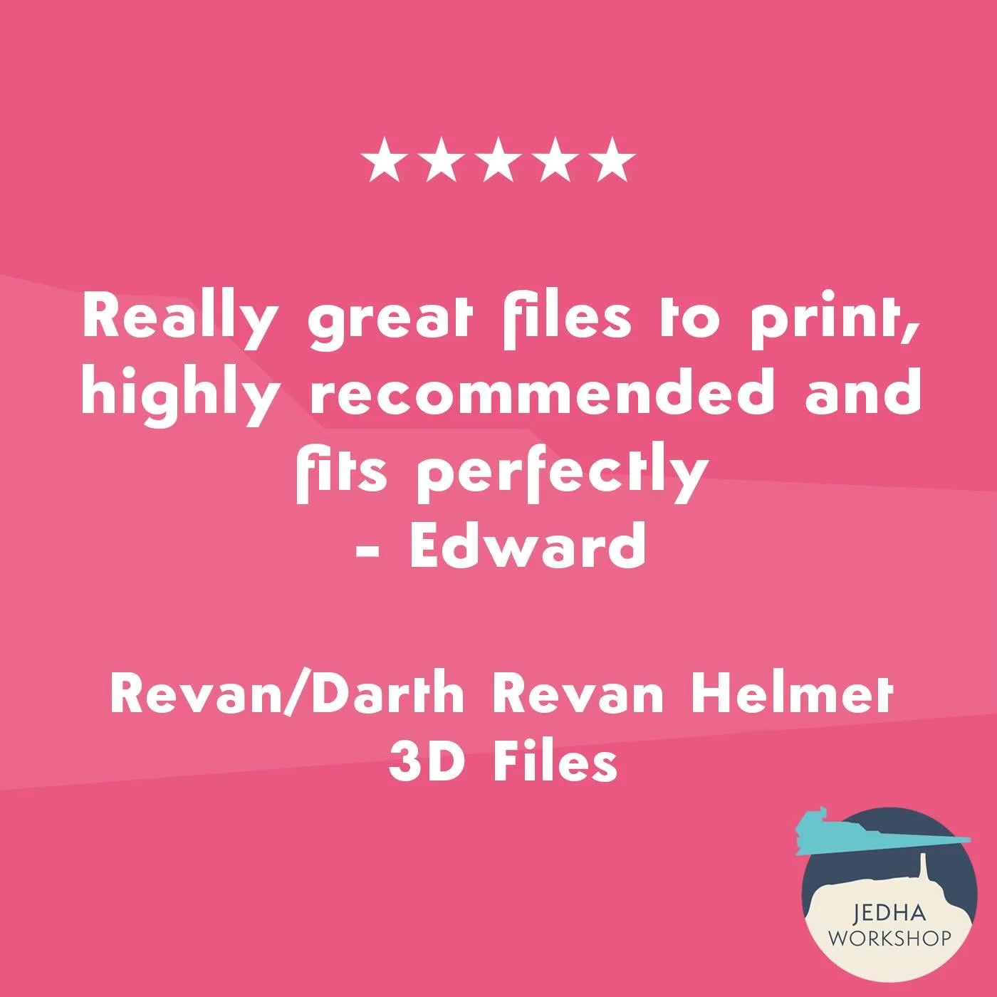 Thank you so much Edward! 🙏🏼🩵💖🤘🏼

Darth Revan is currently in the Monthly rolling folder of our Explorer tier on Patreon.

&pound;4 a month. Helmets change monthly - and you also get to choose any other helmet file from our library, New or Lega