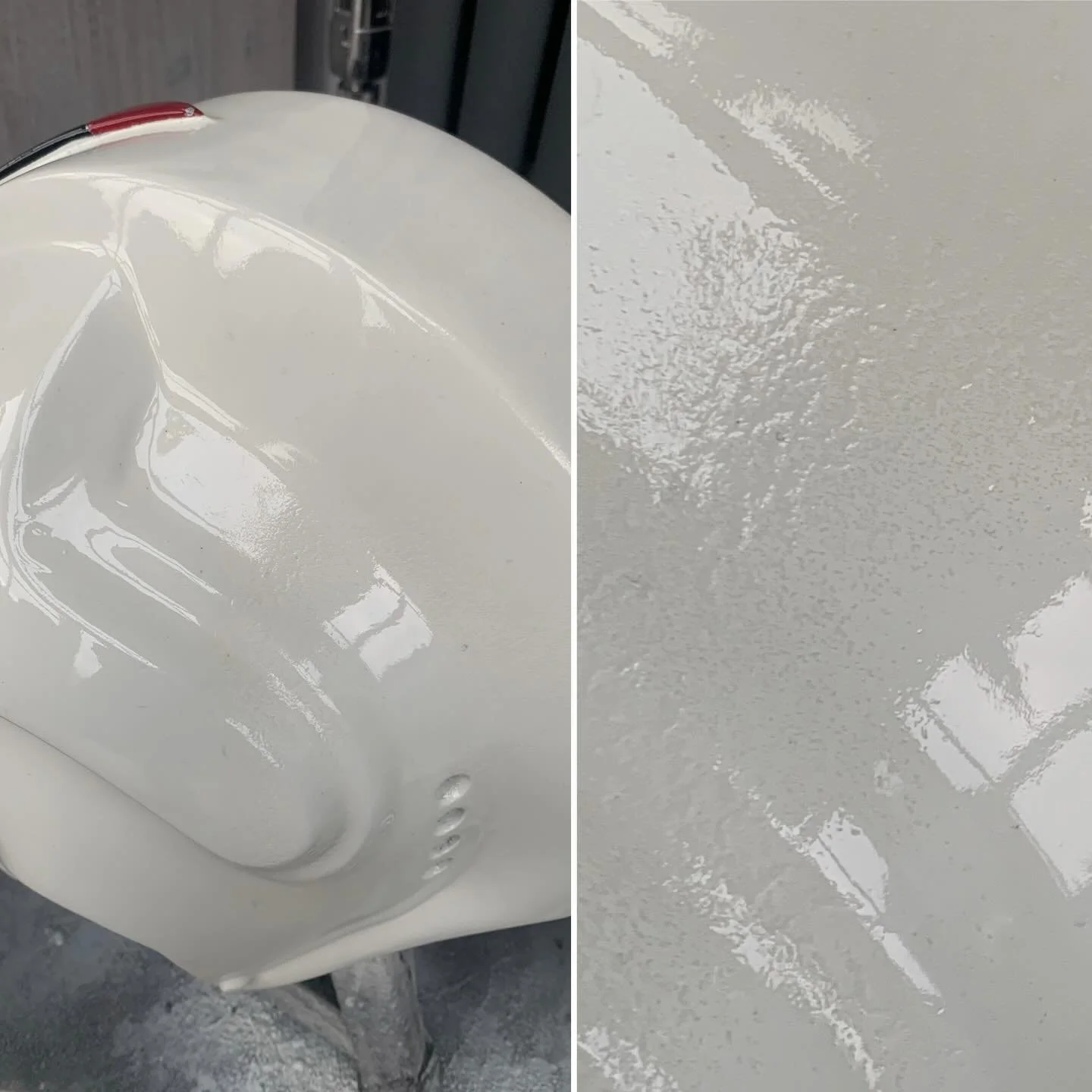 Bastard. 

I did one little touch up, a tiny drip I wanted to sand out. Normally you can just put a little layer of clear lacquer on top and it blends in, but nope. It left a dirty mark so had to be re sprayed.

Given the weather here in England goes