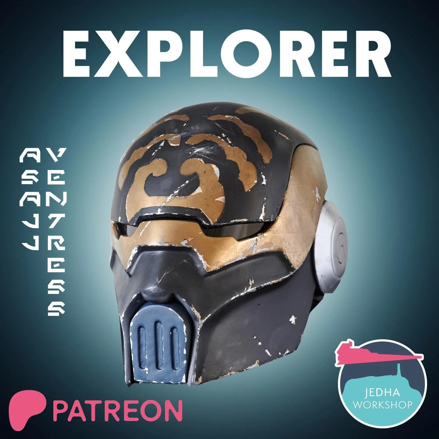 This months EXPLORER 3D File is: Asajj Ventress Bounty Hunter Helmet!

This is the sick helmet she wears in that epic fight with Anakin in The Clone Wars after she&rsquo;s cast out by Dooku and we start to see Anakin taking no sh%t - and she&rsquo;s 