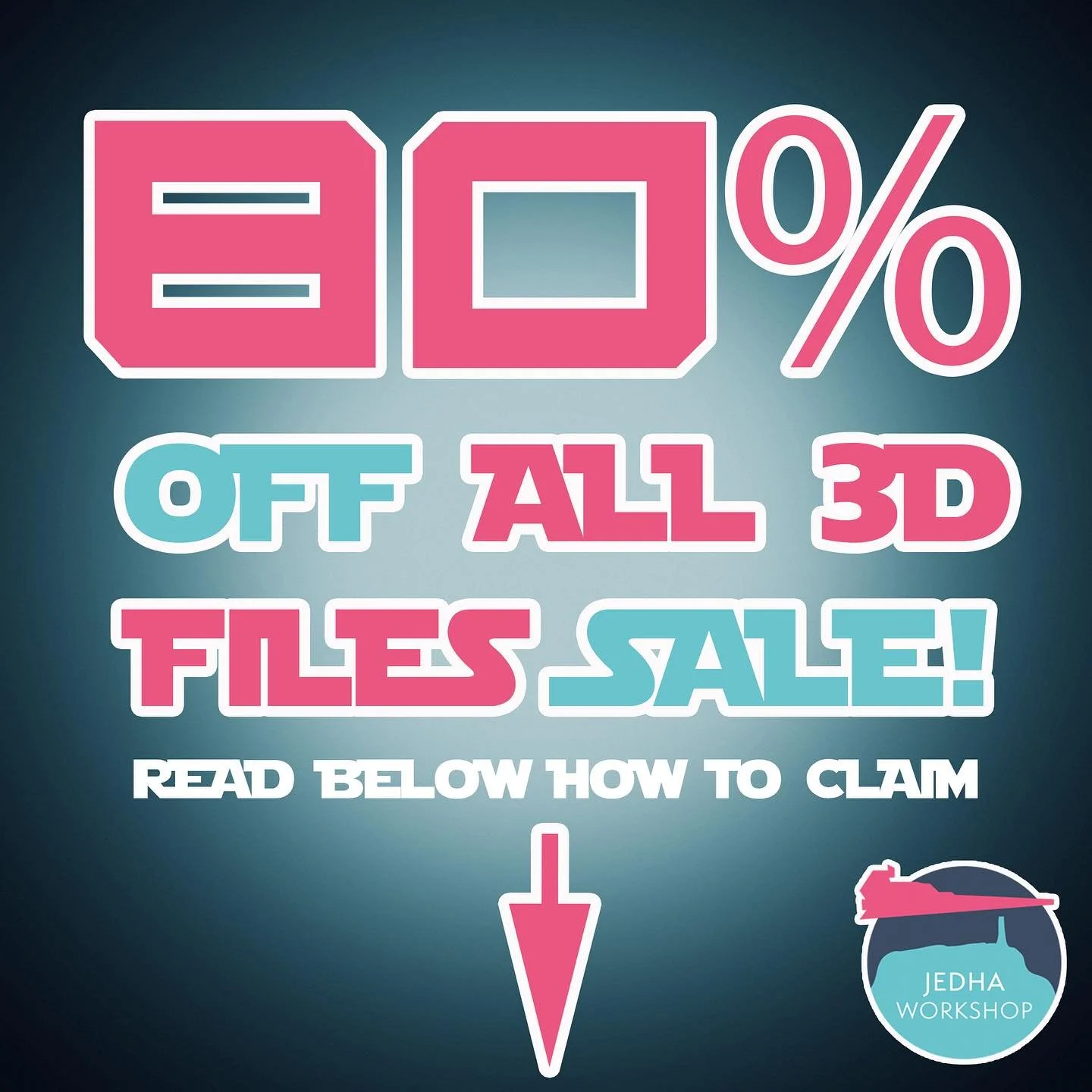 F%ck it. 80% Off Sale! Biggest I&rsquo;ve ever done.

All 3D Files.

This Week Only.

In order to claim, you must answer the following question:

&lsquo;In the early expanded universe material, what is the old Jedi lore term for the dark side of the 